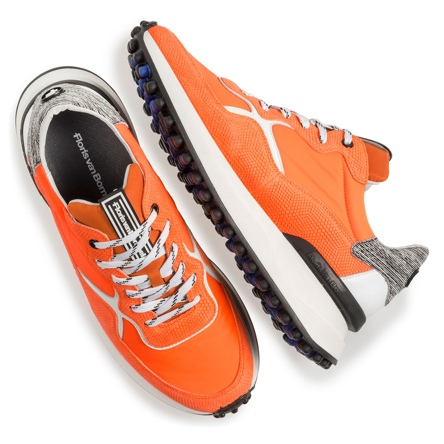 16303/12 - Premium oranje sneaker met print 16303/12 - Premium oranje sneaker met print