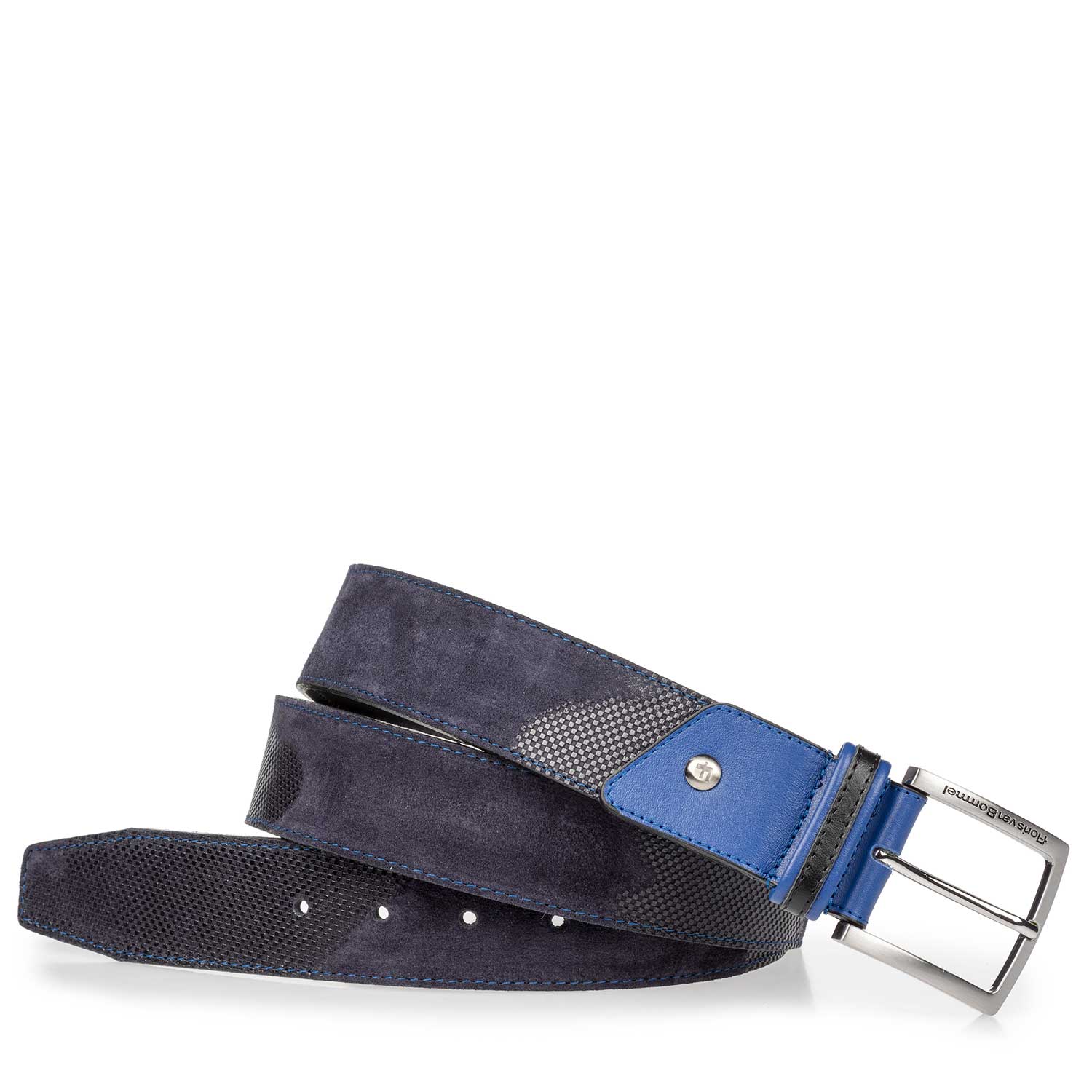 75193/03 - Blauwe suède riem 75193/03 - Blauwe suède riem
