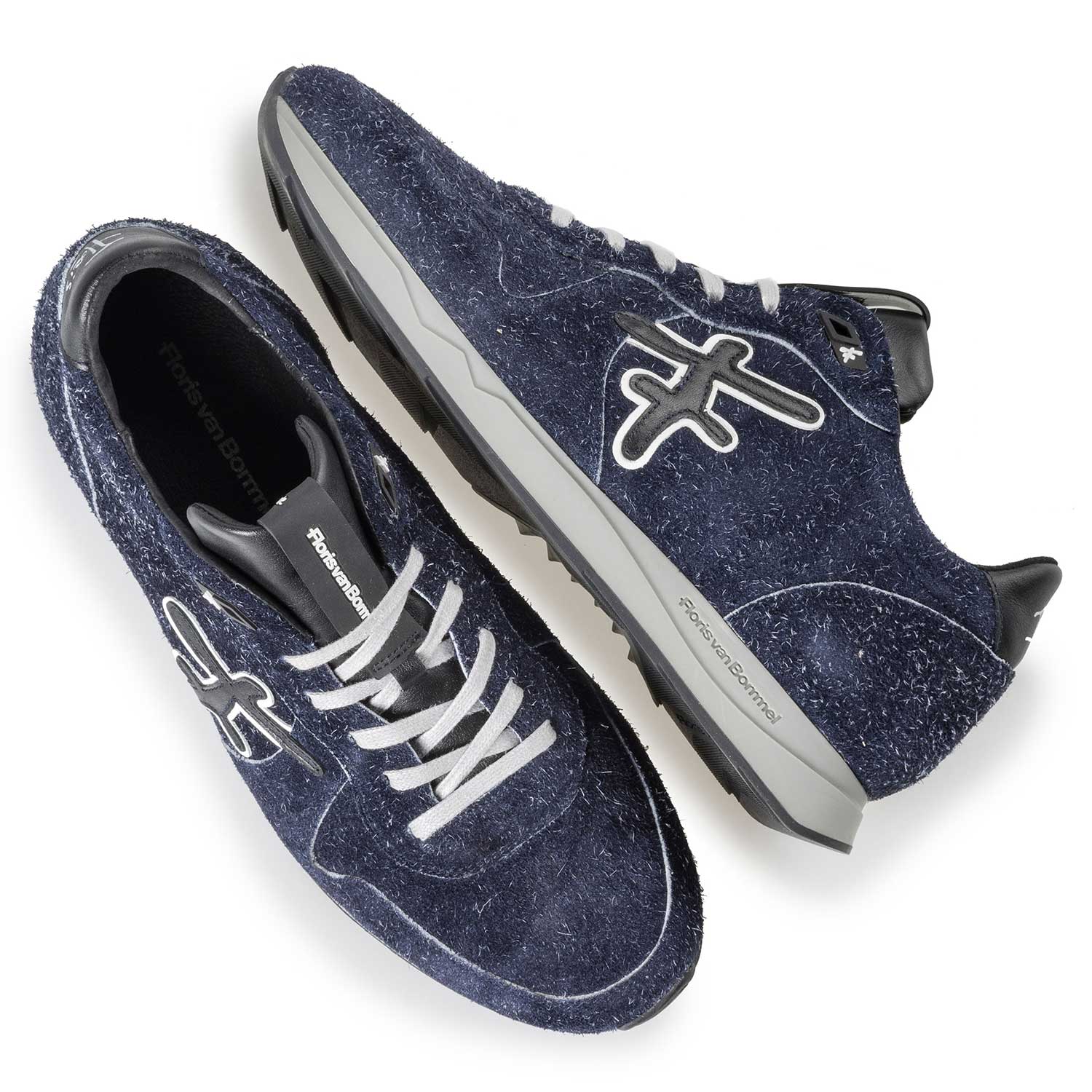 16226/09 - Blauwe sneaker van ruwharig suède 16226/09 - Blauwe sneaker van ruwharig suède