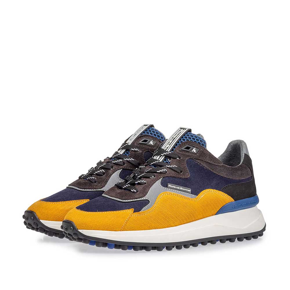 16339/00 - Noppi sneaker blauw/geel 16339/00 - Noppi sneaker blauw/geel