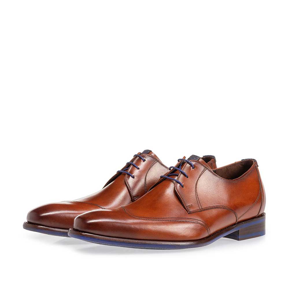 18133/00 - Lace shoe cognac calf leather 18133/00 - Lace shoe cognac calf leather