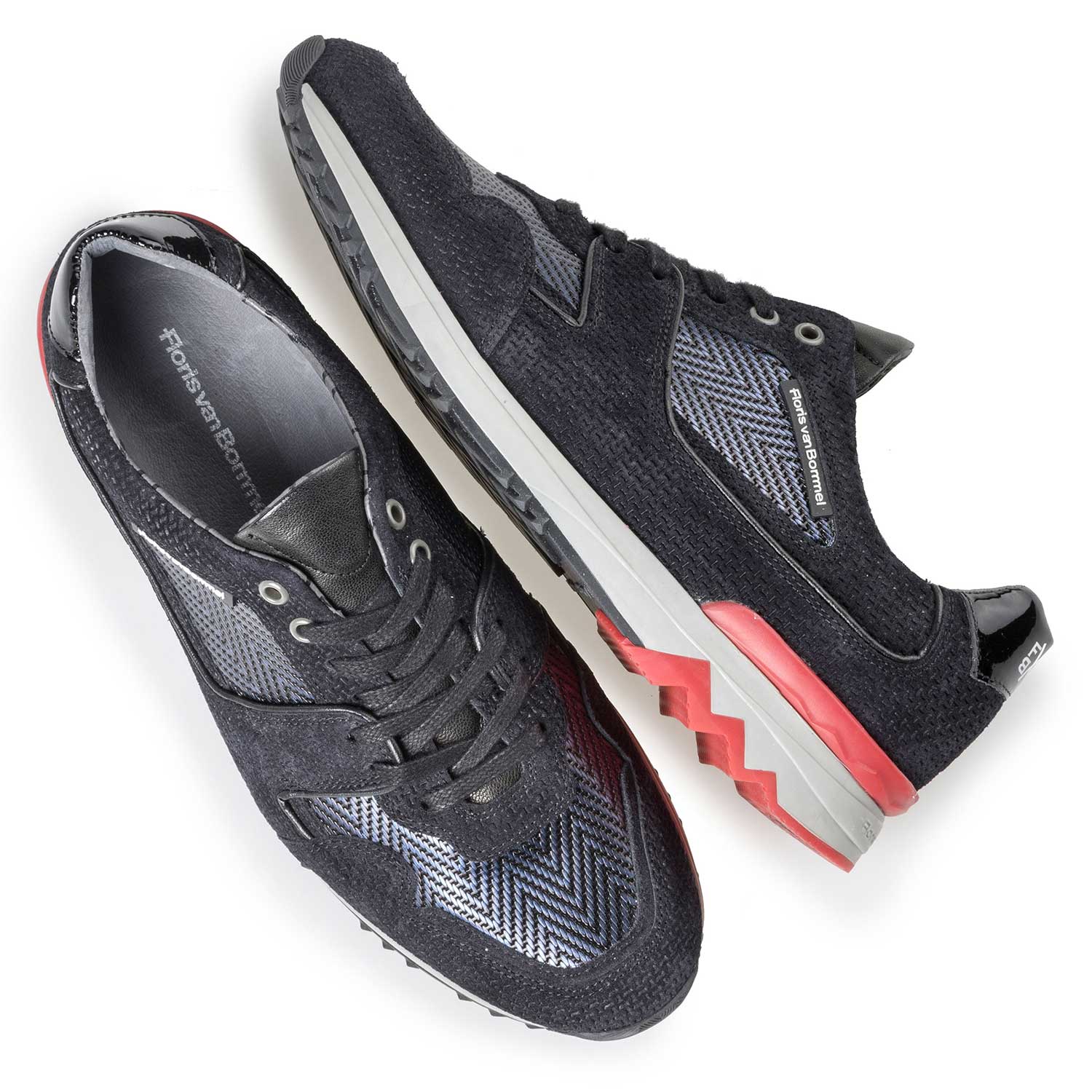 16220/17 - Dark blue sneaker with metallic print 16220/17 - Dark blue sneaker with metallic print
