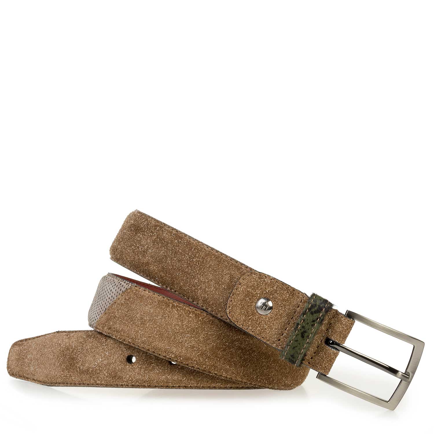 75188/29 - Bruine ruwharig suède riem 75188/29 - Bruine ruwharig suède riem