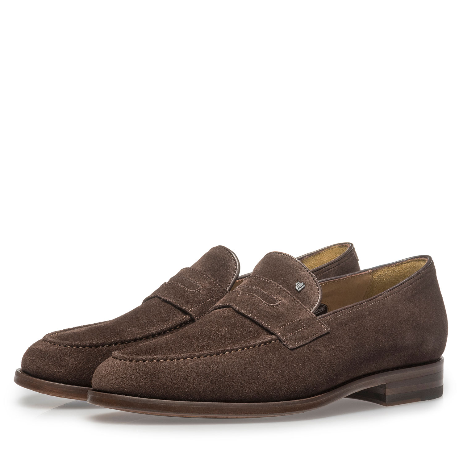 11132/00 - Donkerbruine suède loafer 11132/00 - Donkerbruine suède loafer
