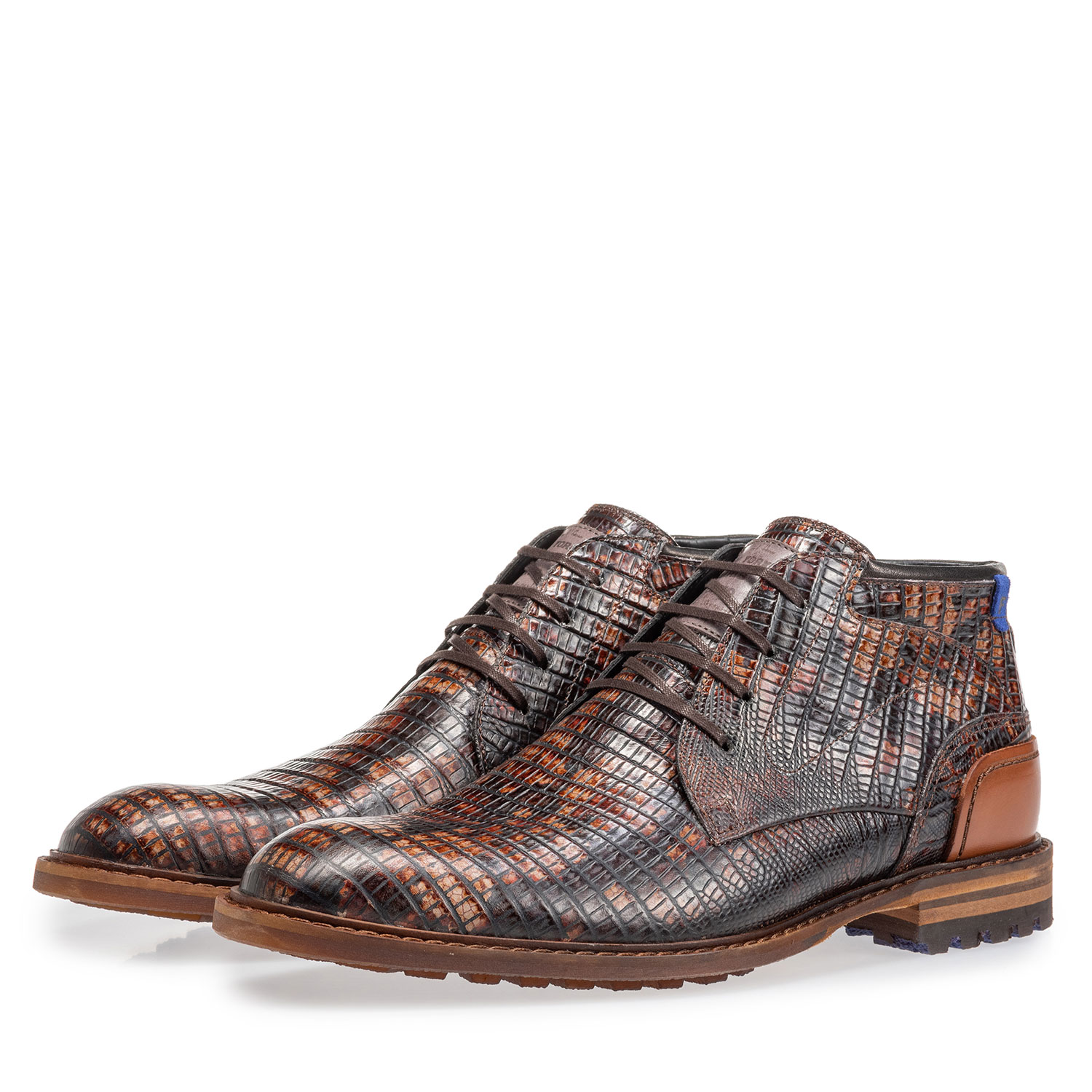 20102/15 - Crepi boot lizardprint cognac 20102/15 - Crepi boot lizardprint cognac