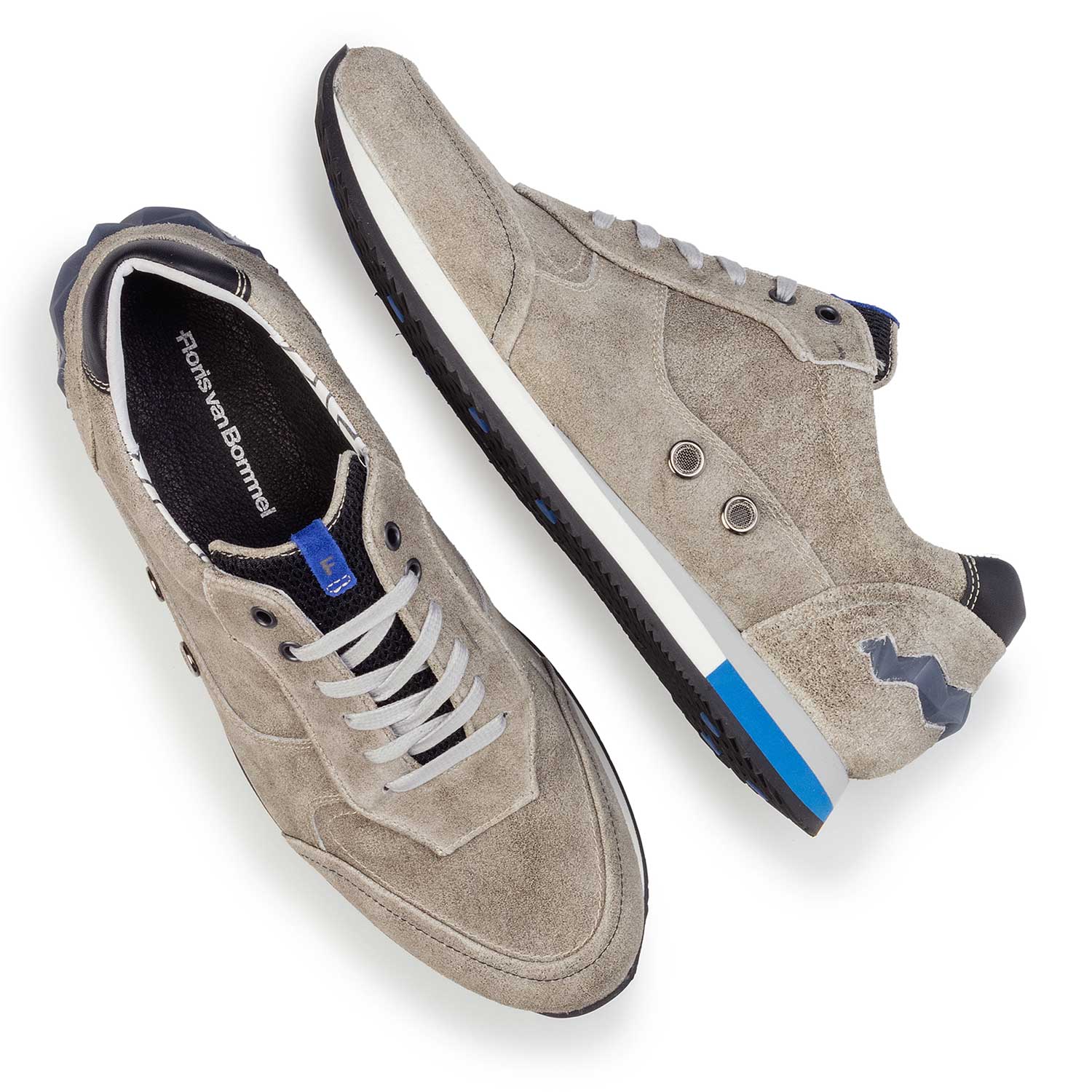 16223/03 - Olijfgroene suède sneaker 16223/03 - Olijfgroene suède sneaker