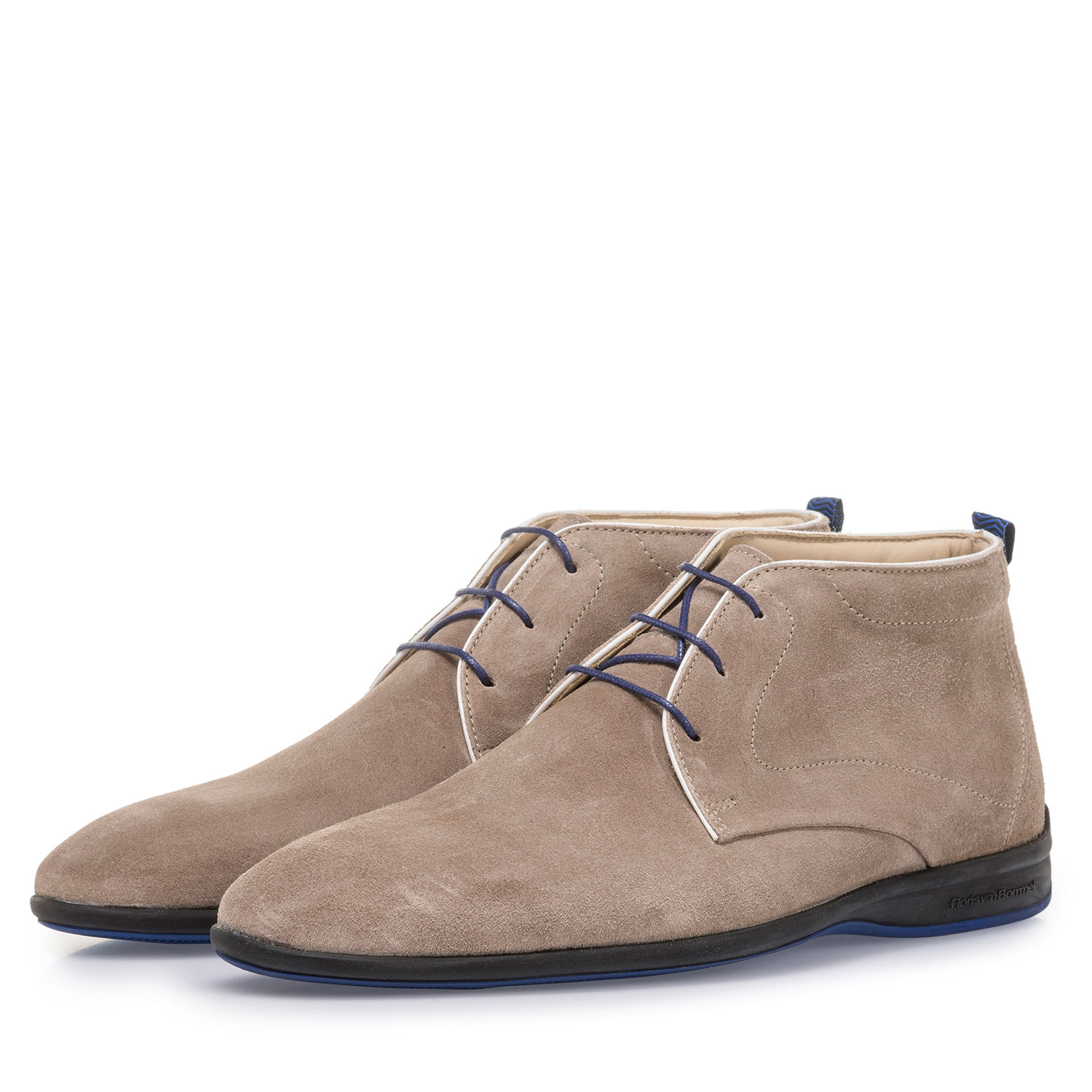 20300/01 - Beige suede leather lace boot 20300/01 - Beige suede leather lace boot