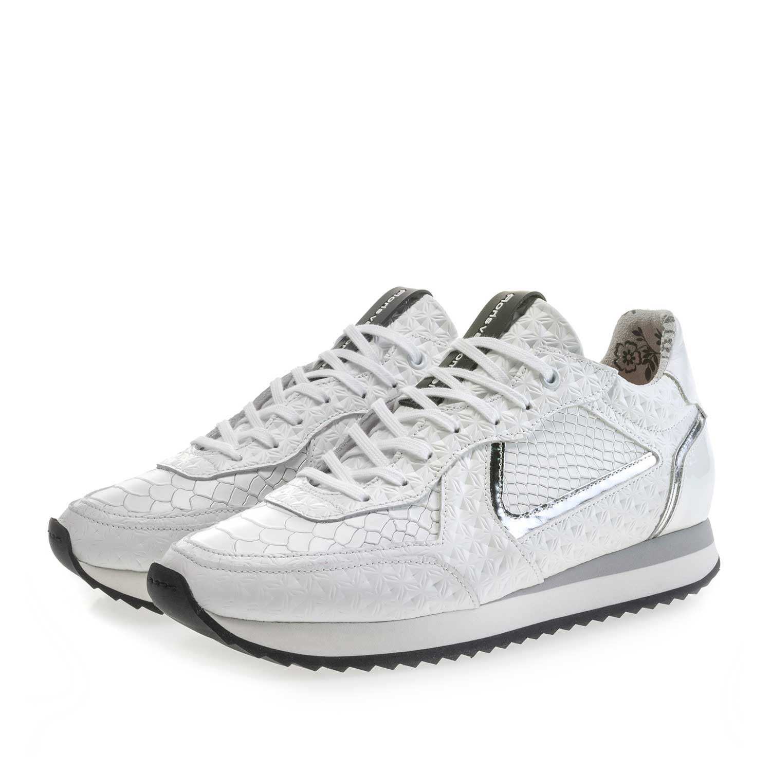 85232/00 - Witte leren sneaker 85232/00 - Witte leren sneaker