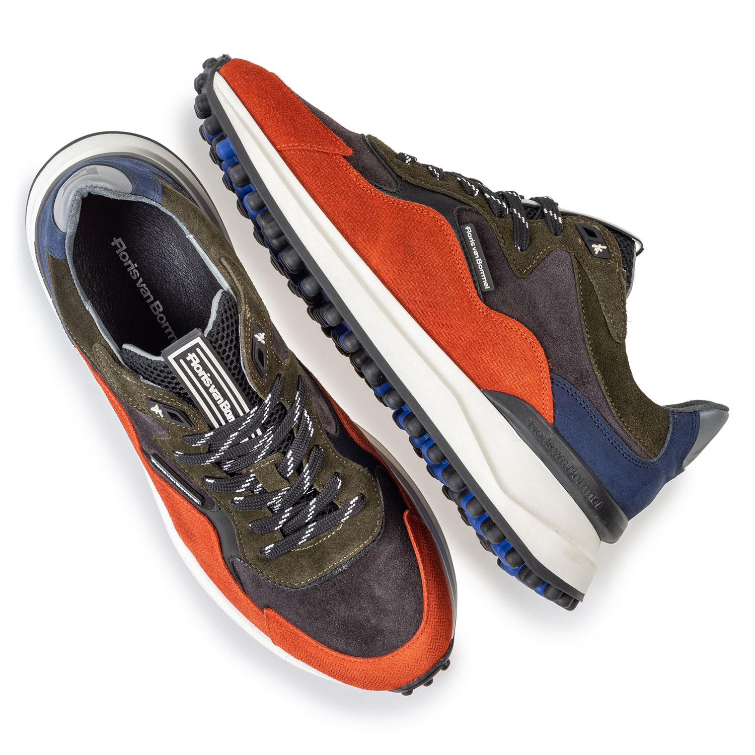 16339/01 - Noppi sneaker donkerblauw/oranje 16339/01 - Noppi sneaker donkerblauw/oranje