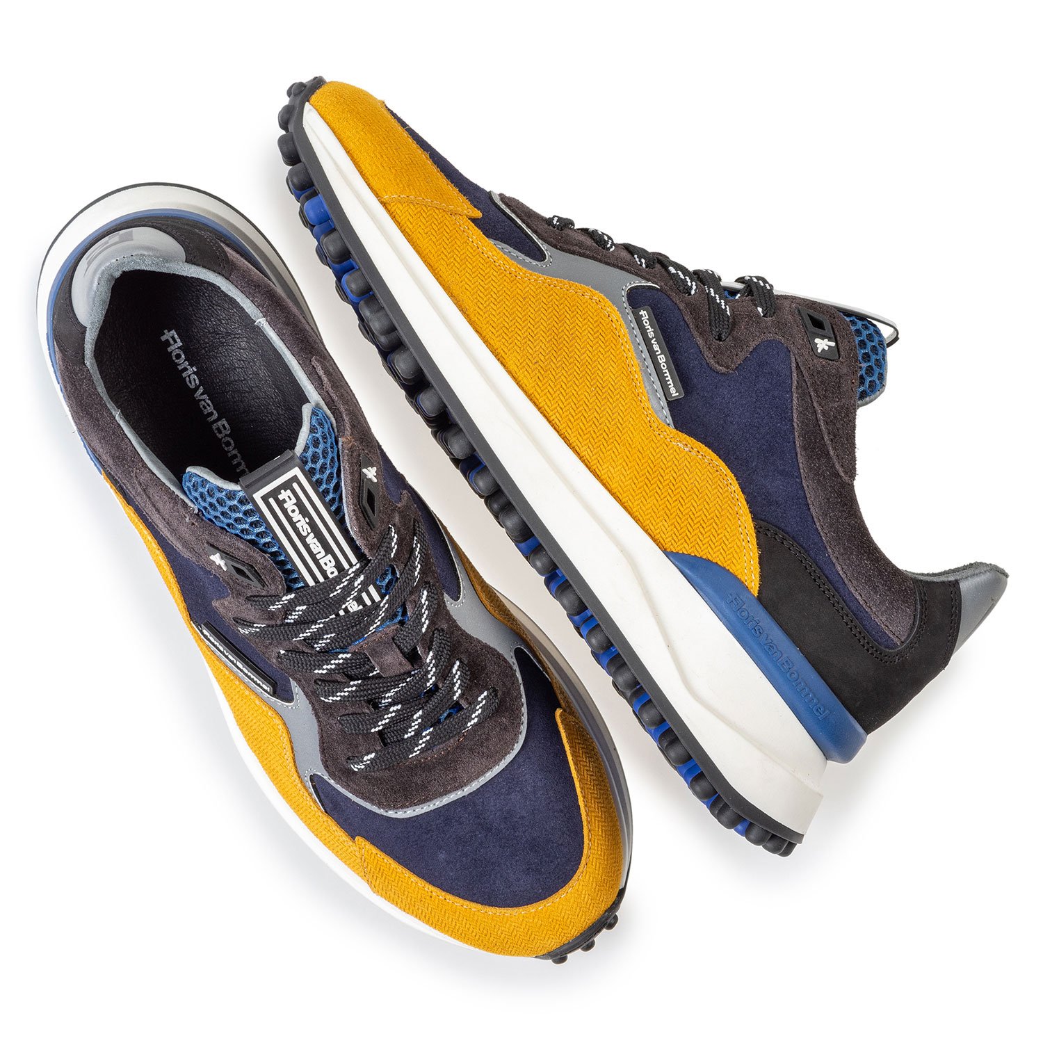 16339/00 - Noppi sneaker blauw/geel 16339/00 - Noppi sneaker blauw/geel