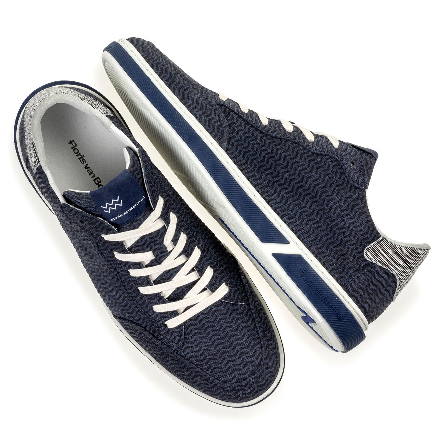 13350/18 - Sneaker nubuckleer blauw 13350/18 - Sneaker nubuckleer blauw