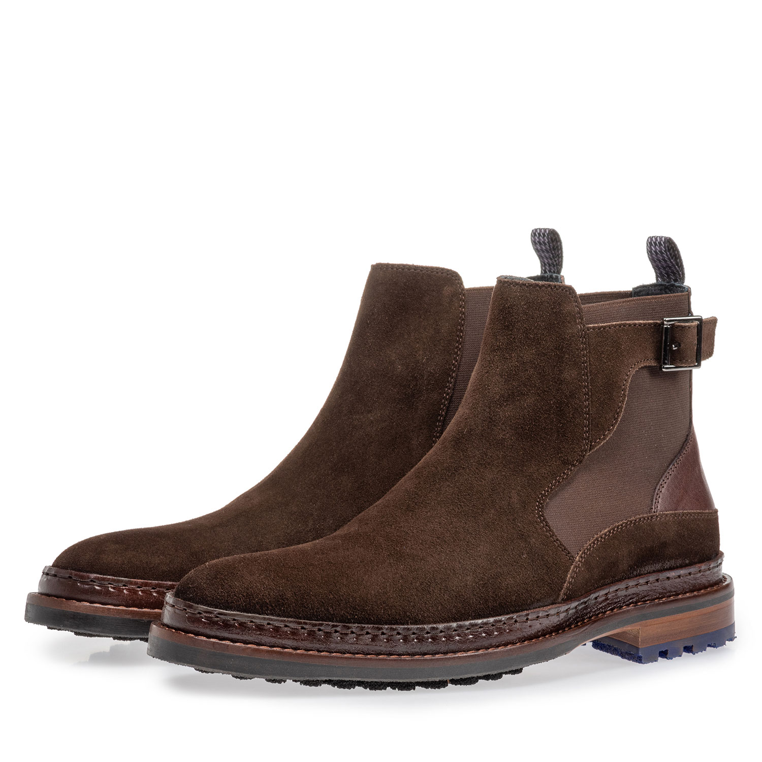 10529/06 - Chelsea boot donkerbruin suède 10529/06 - Chelsea boot donkerbruin suède