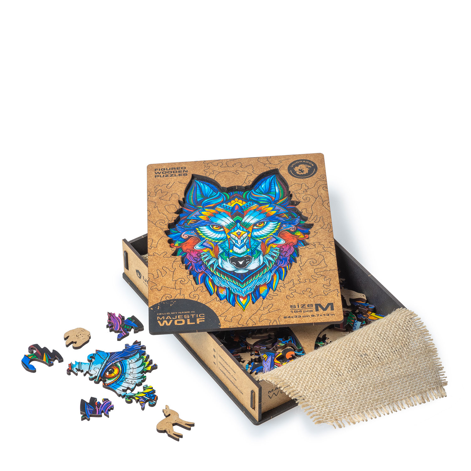 44006/07 - Houten puzzel Majestic Wolf 44006/07 - Houten puzzel Majestic Wolf