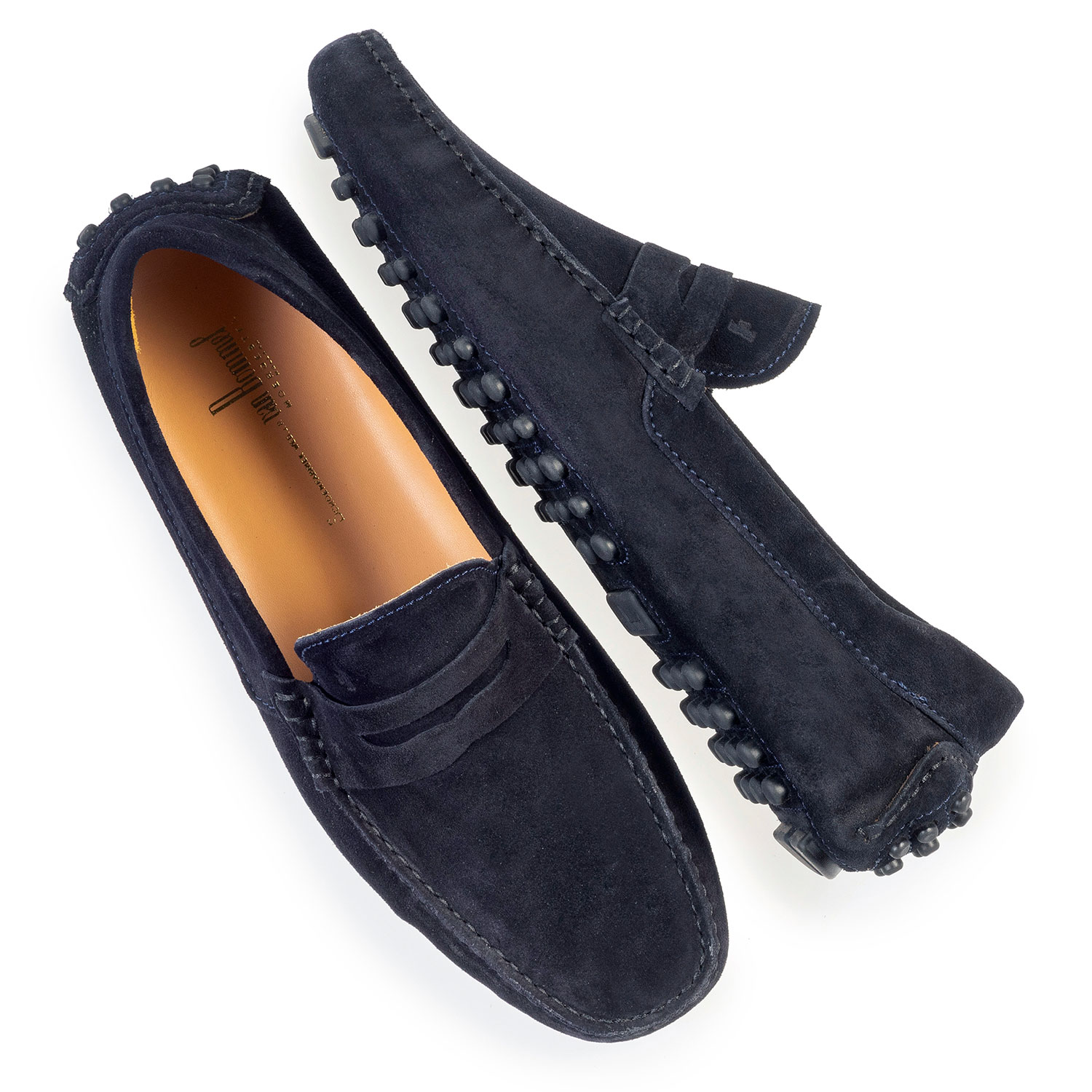 15100/01 - Donkerblauwe suède mocassin 15100/01 - Donkerblauwe suède mocassin