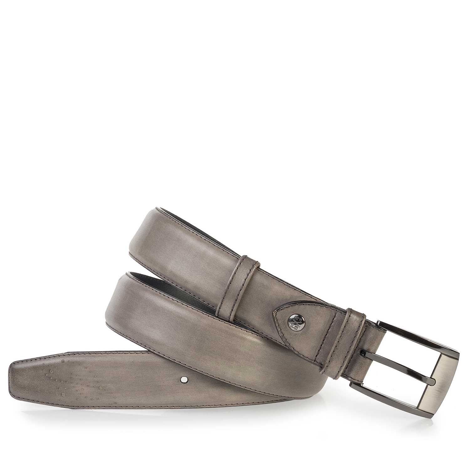 75177/00 - Taupekleurige kalfsleren riem 75177/00 - Taupekleurige kalfsleren riem