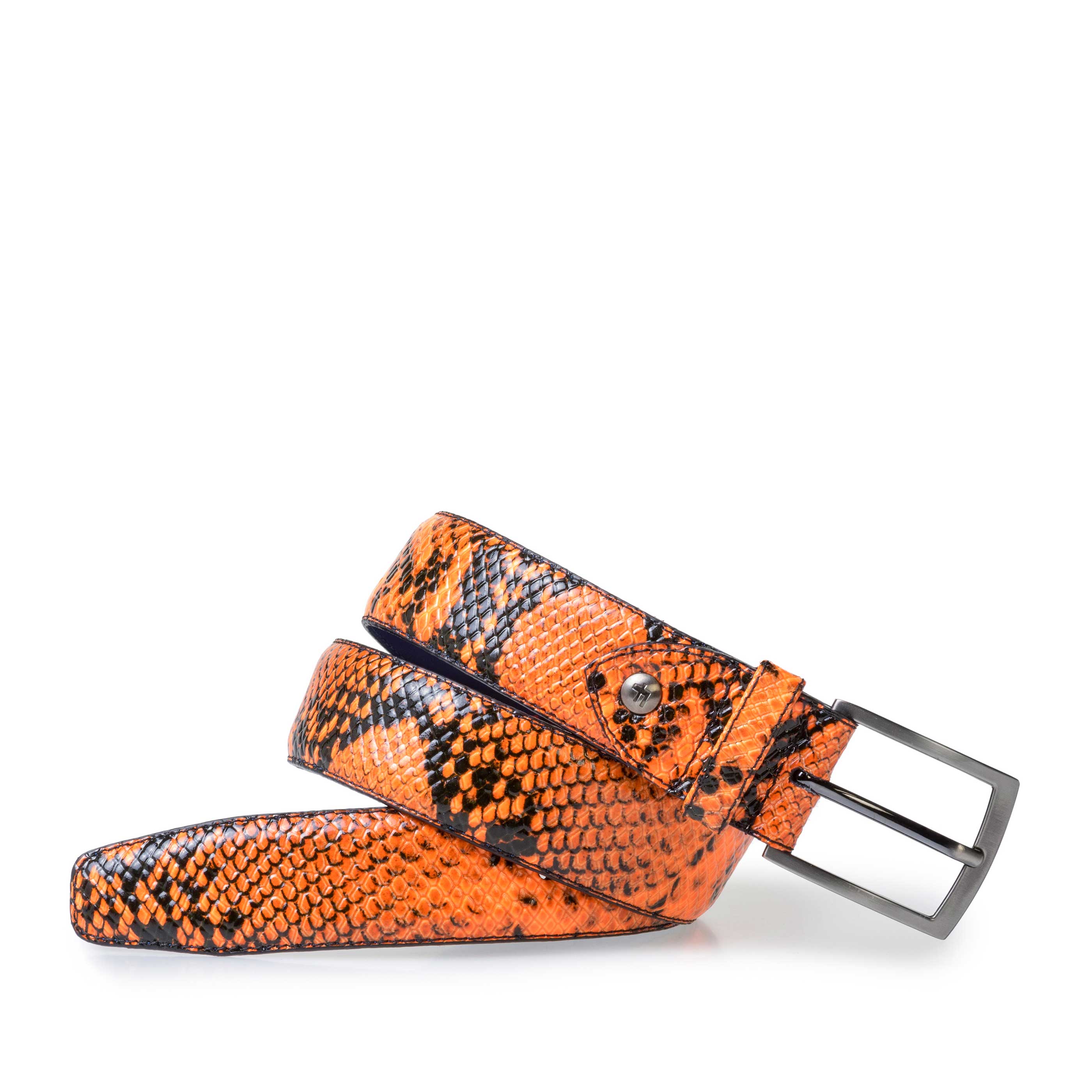 75201/62 - Premium riem fluor oranje met print 75201/62 - Premium riem fluor oranje met print