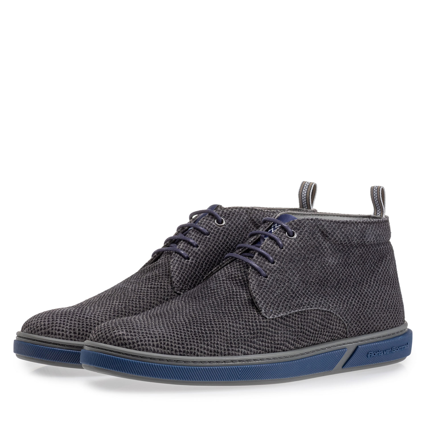 20350/17 - Veterboot grijs met print 20350/17 - Veterboot grijs met print