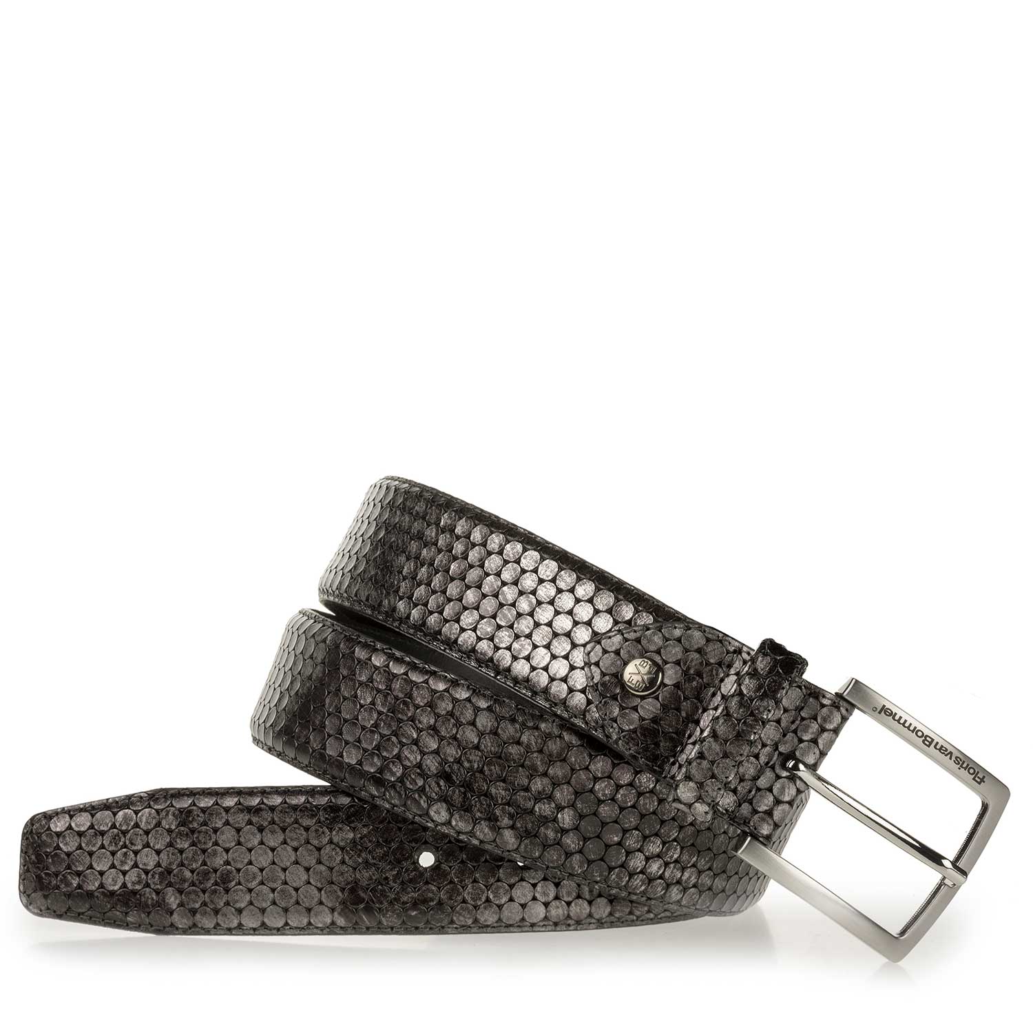 75189/43 - Groene metallic print leren riem 75189/43 - Groene metallic print leren riem