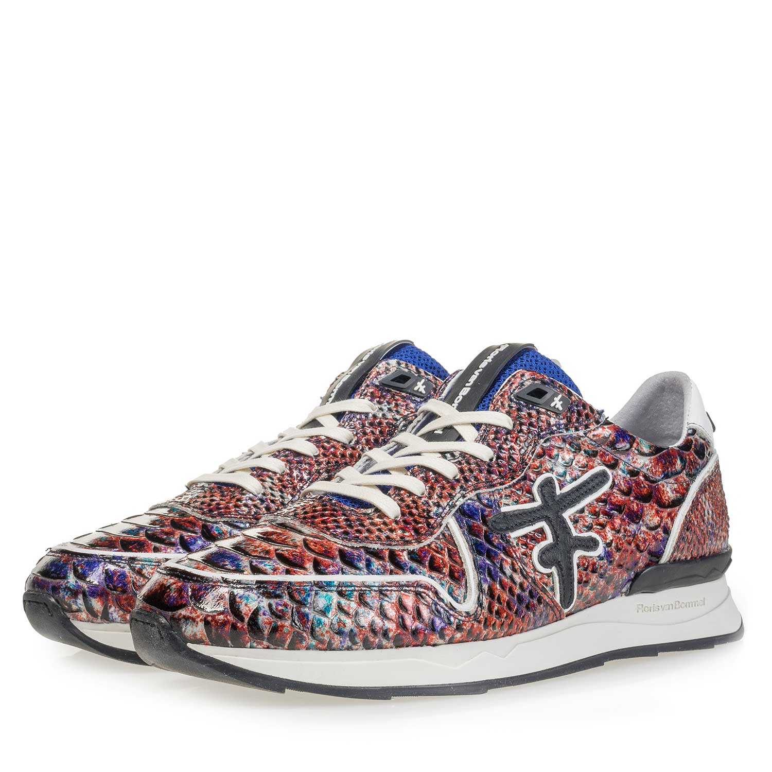 16246/12 - Red patent leather snake print sneaker 16246/12 - Red patent leather snake print sneaker