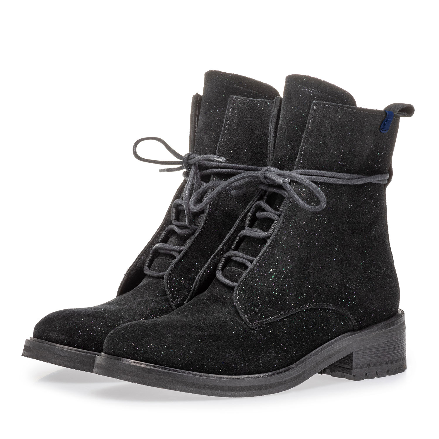 85647/00 - Veterboot zwart suède 85647/00 - Veterboot zwart suède