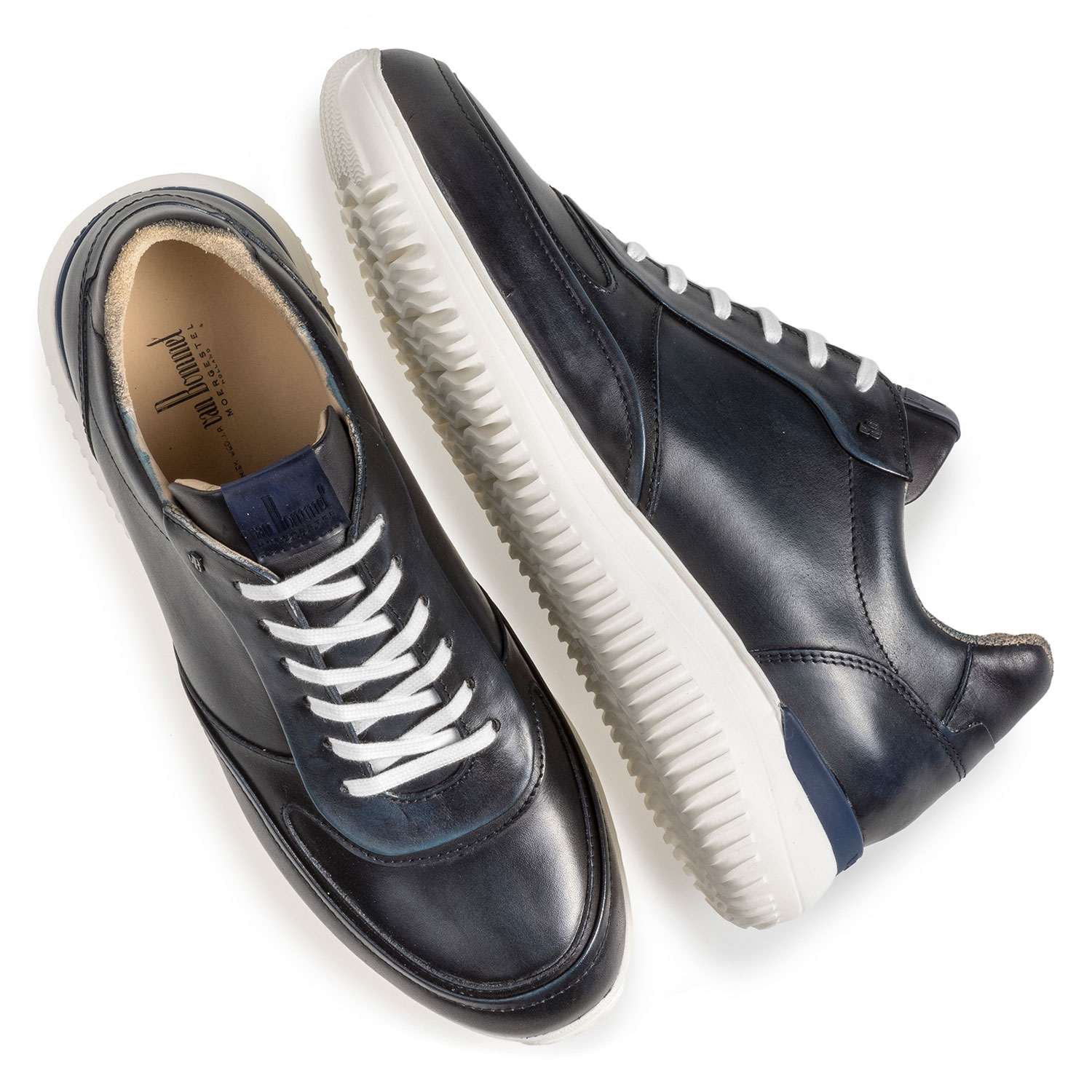 16306/06 - Zwarte kalfsleren sneaker 16306/06 - Zwarte kalfsleren sneaker