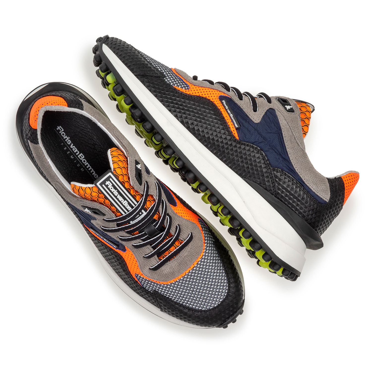 16333/00 - Noppi sneaker suède zwart 16333/00 - Noppi sneaker suède zwart