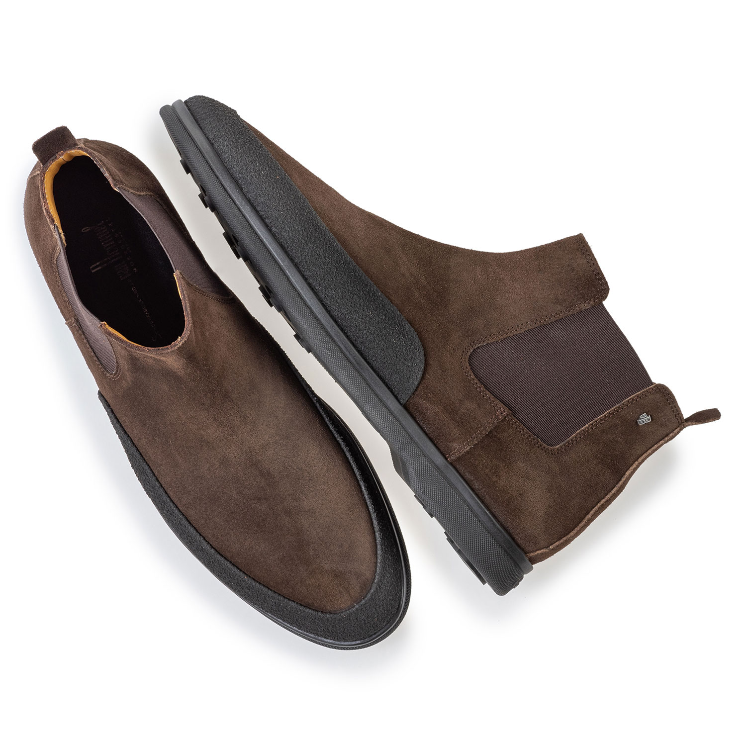 20206/08 - Suède chelsea boot donkerbruin 20206/08 - Suède chelsea boot donkerbruin