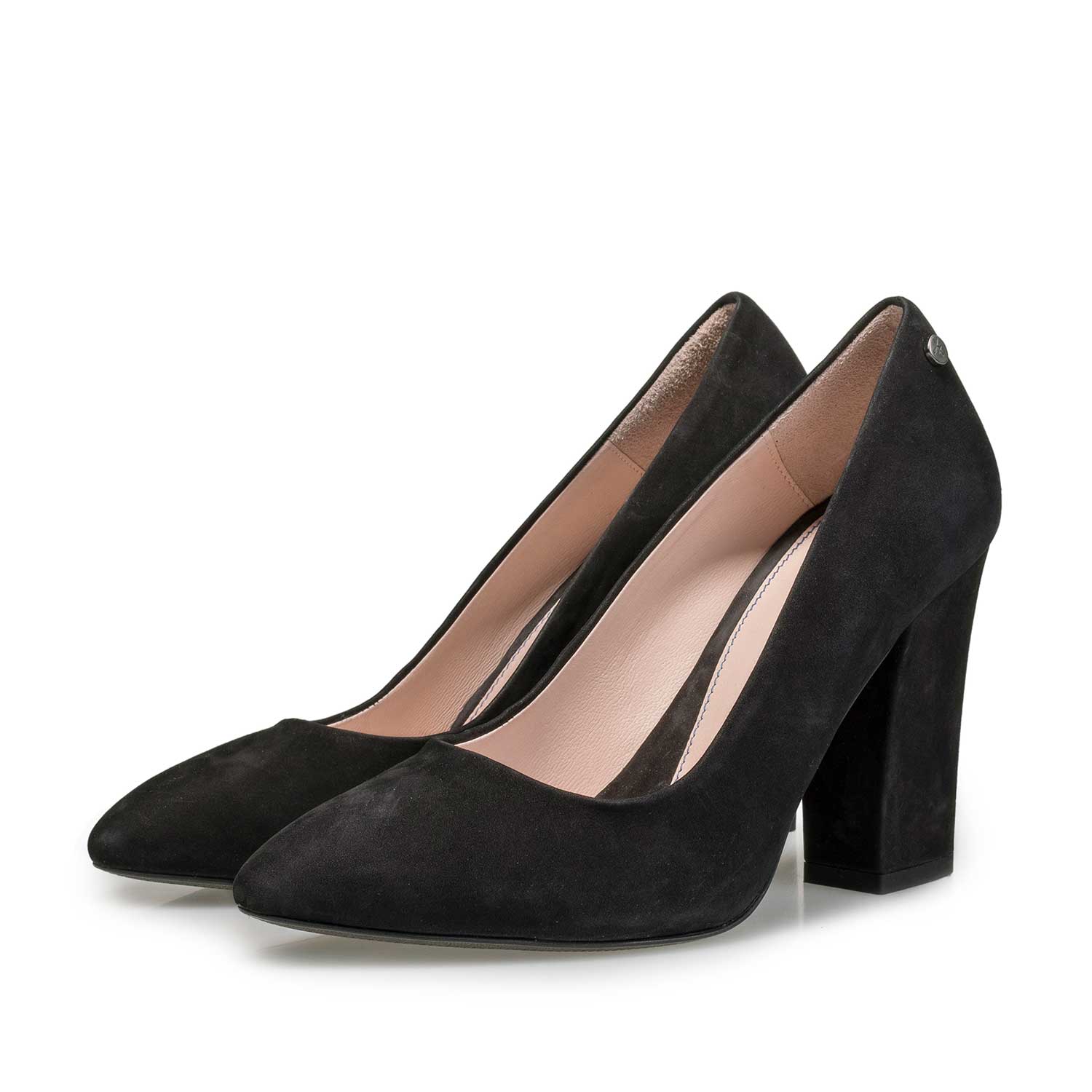 85508/00 - Zwarte nubuckleren pump 85508/00 - Zwarte nubuckleren pump