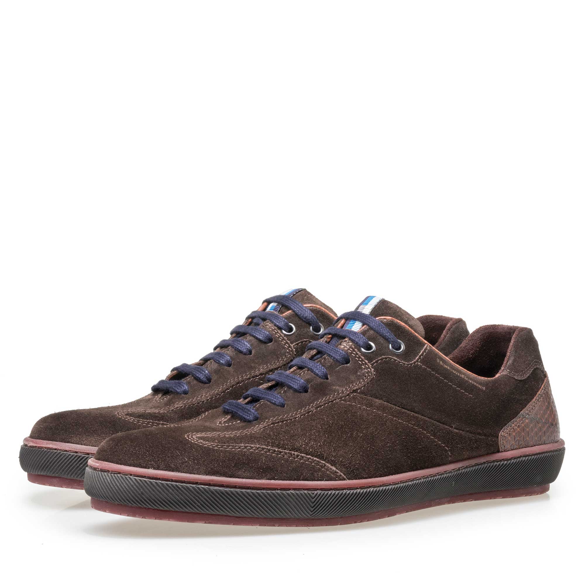 16216/03 - Floris van Bommel men’s brown suede leather sneaker 16216/03 - Floris van Bommel men’s brown suede leather sneaker