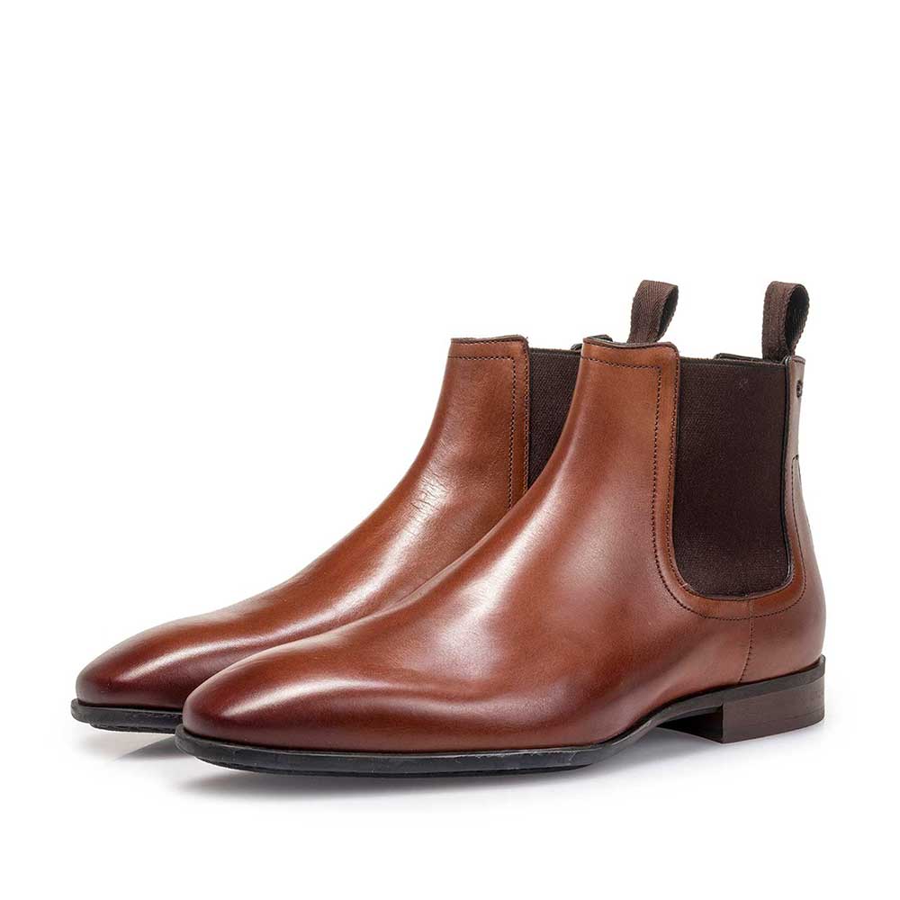 10342/03 - Kalfsleren chelsea boot cognac 10342/03 - Kalfsleren chelsea boot cognac