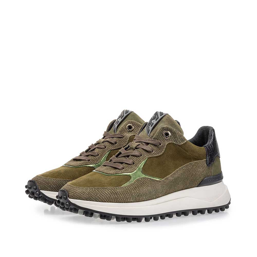 85307/06 - Noppi sneaker suède groen 85307/06 - Noppi sneaker suède groen