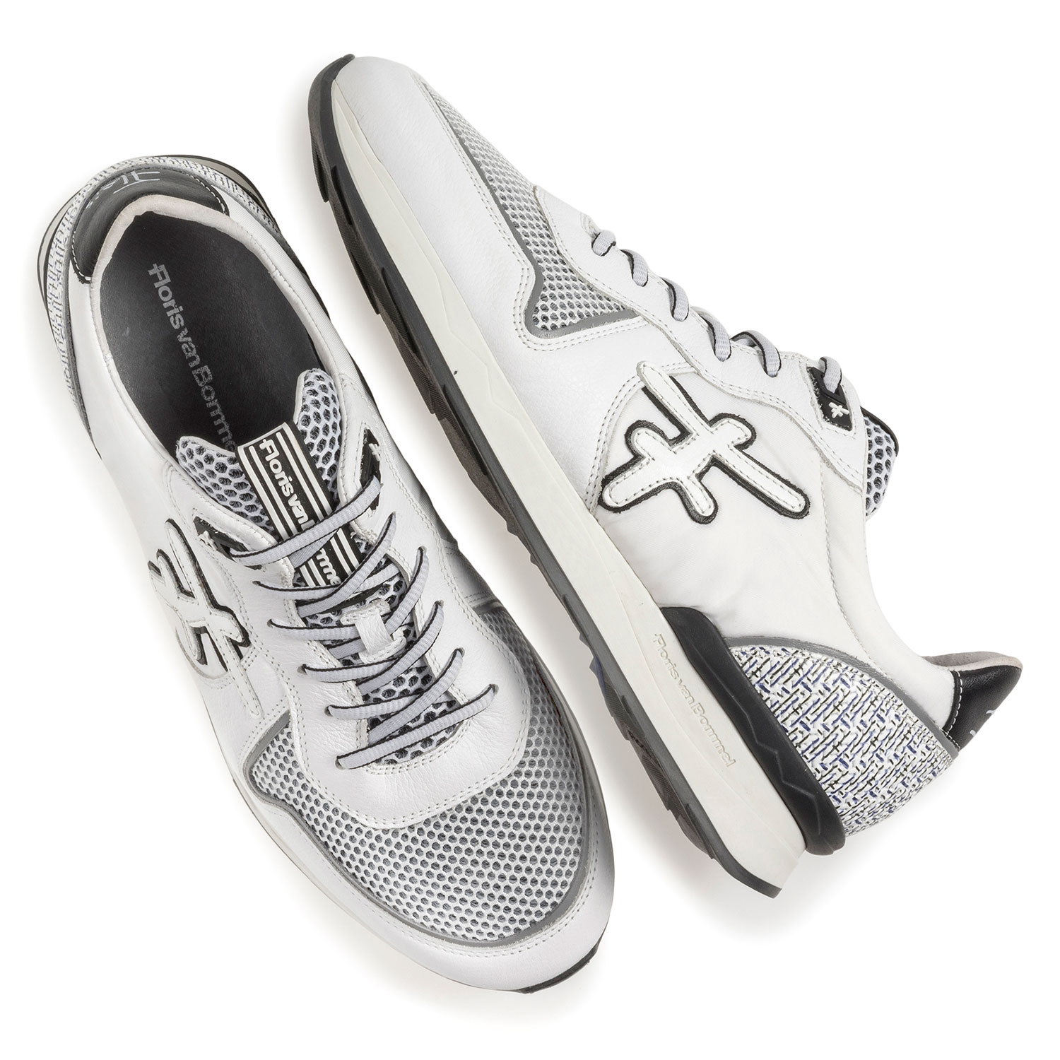 16346/11 - White suede leather sneaker 16346/11 - White suede leather sneaker