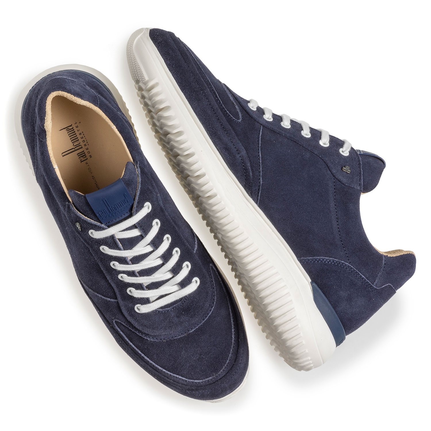 16302/08 - Blauwe suède sneaker 16302/08 - Blauwe suède sneaker