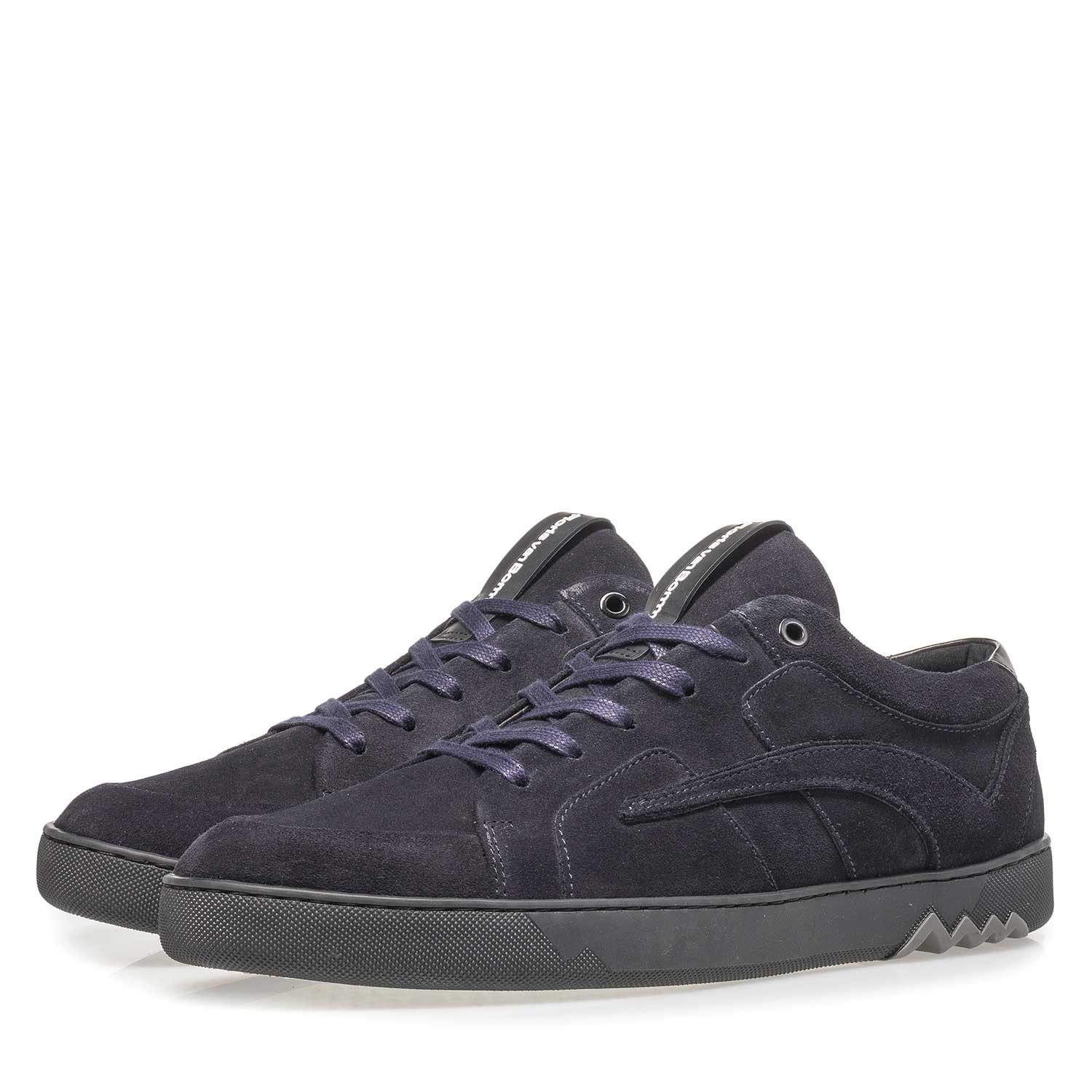 10646/02 - Dark blue suede leather sneaker 10646/02 - Dark blue suede leather sneaker