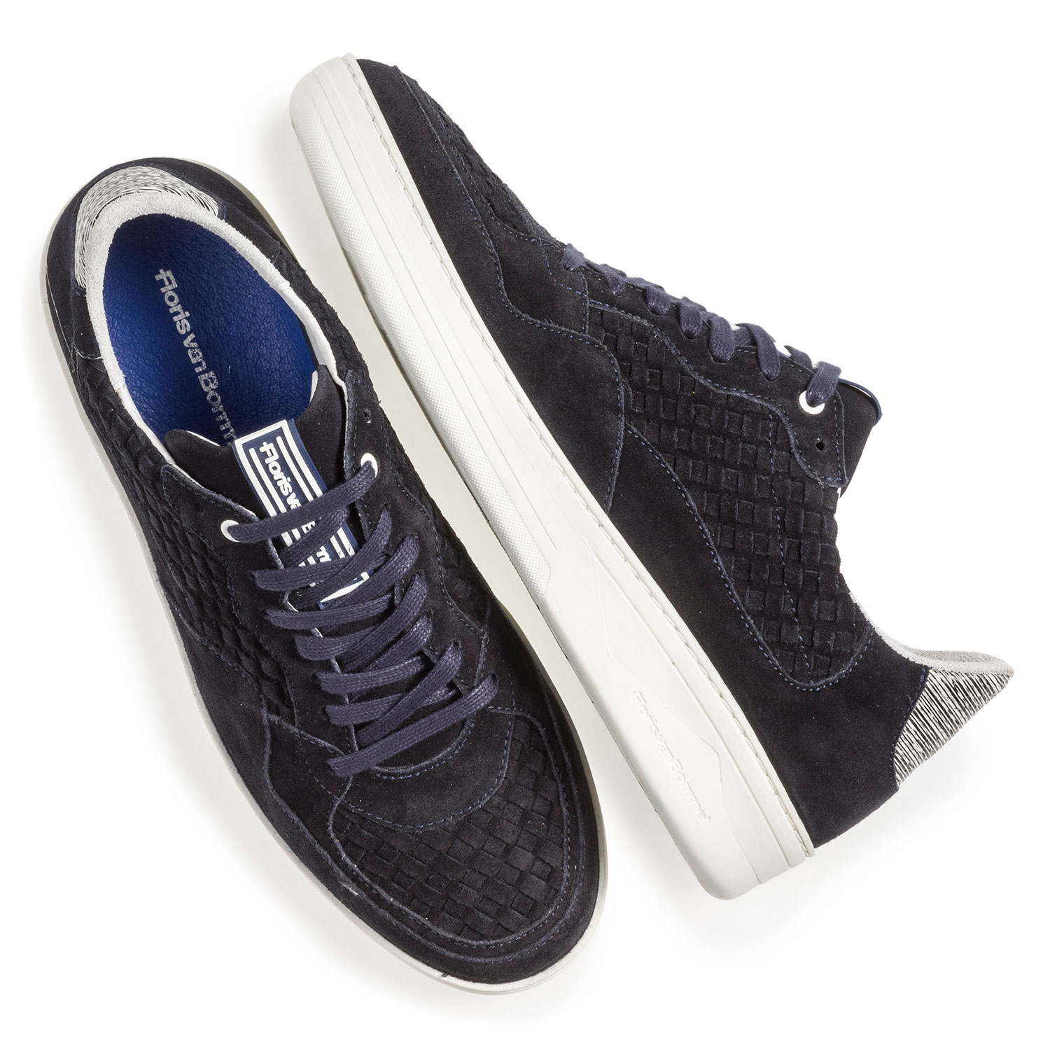 16265/00 - Donkerblauwe suède sneaker 16265/00 - Donkerblauwe suède sneaker