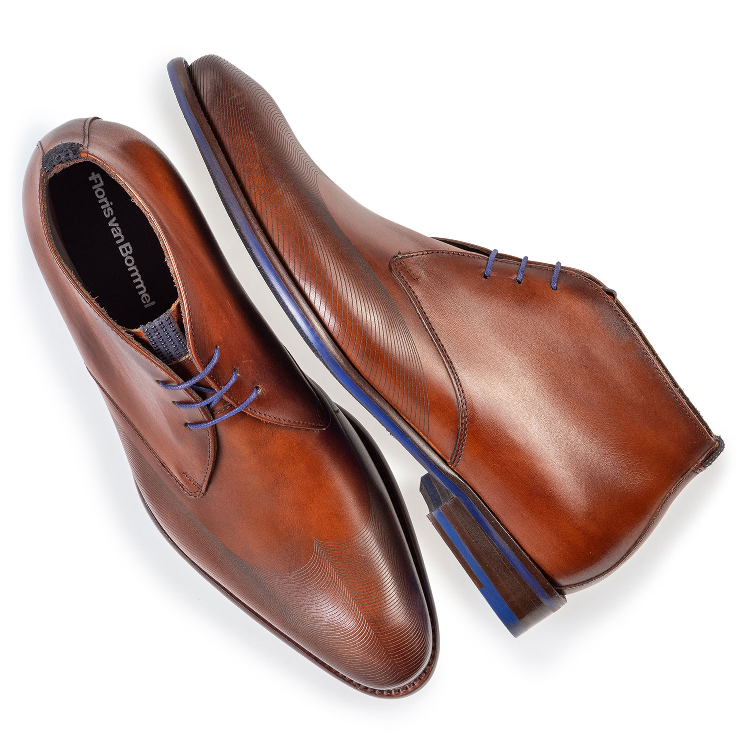 20376/00 - Veterboot kalfsleer cognac 20376/00 - Veterboot kalfsleer cognac