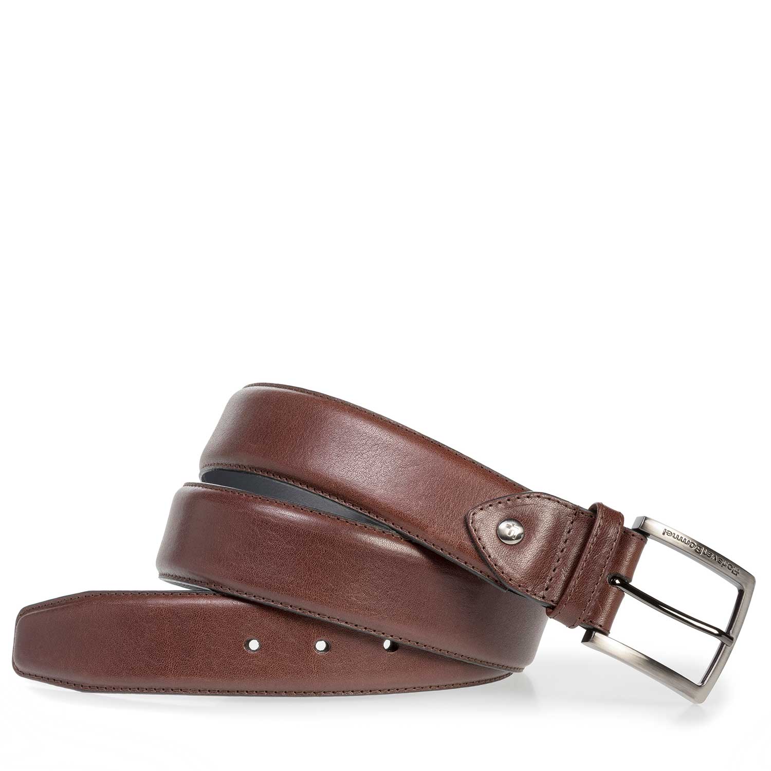 75202/23 - Roodbruine kalfsleren riem 75202/23 - Roodbruine kalfsleren riem