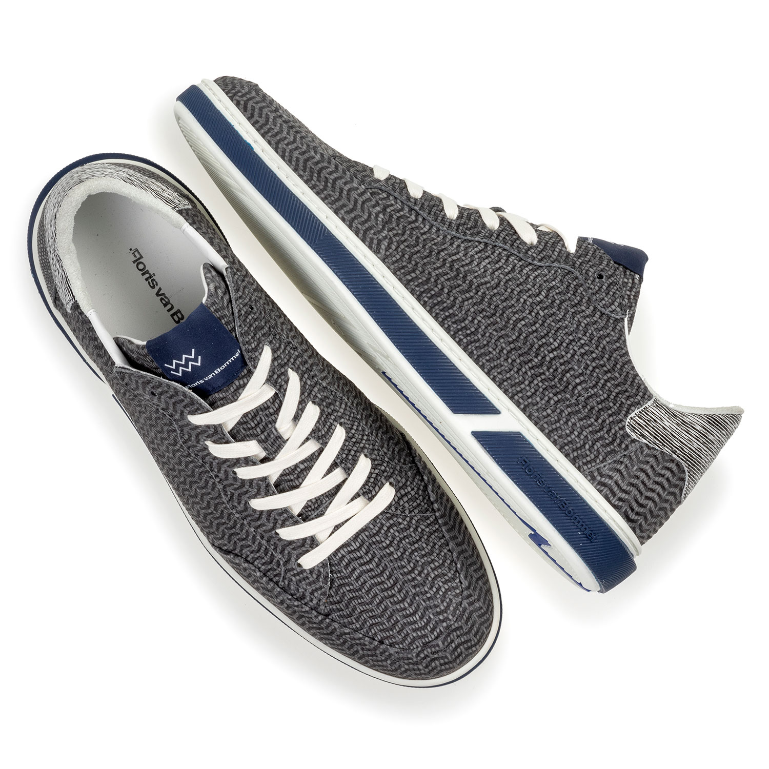 13350/19 - Sneaker nubuckleer grijs 13350/19 - Sneaker nubuckleer grijs