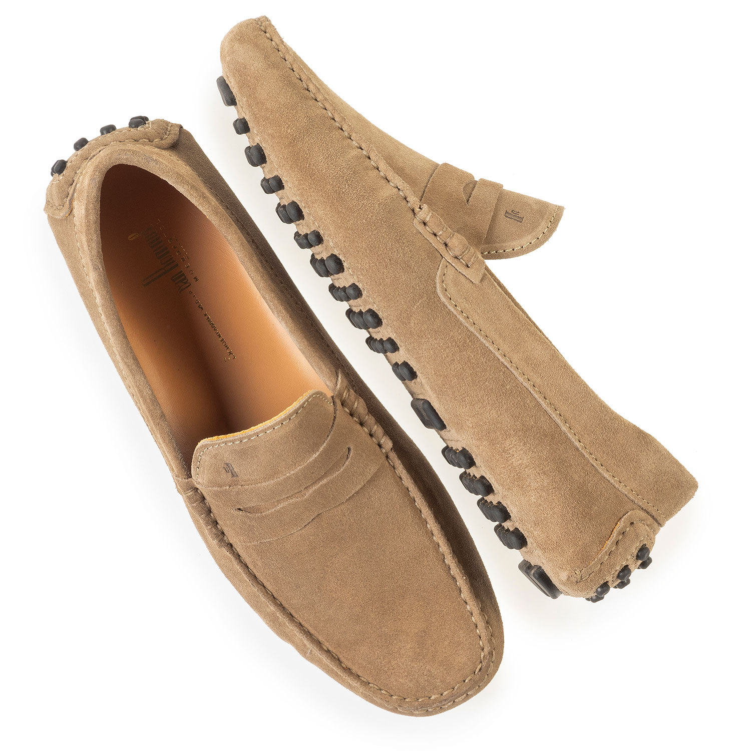 15100/02 - Suède mocassin taupe 15100/02 - Suède mocassin taupe