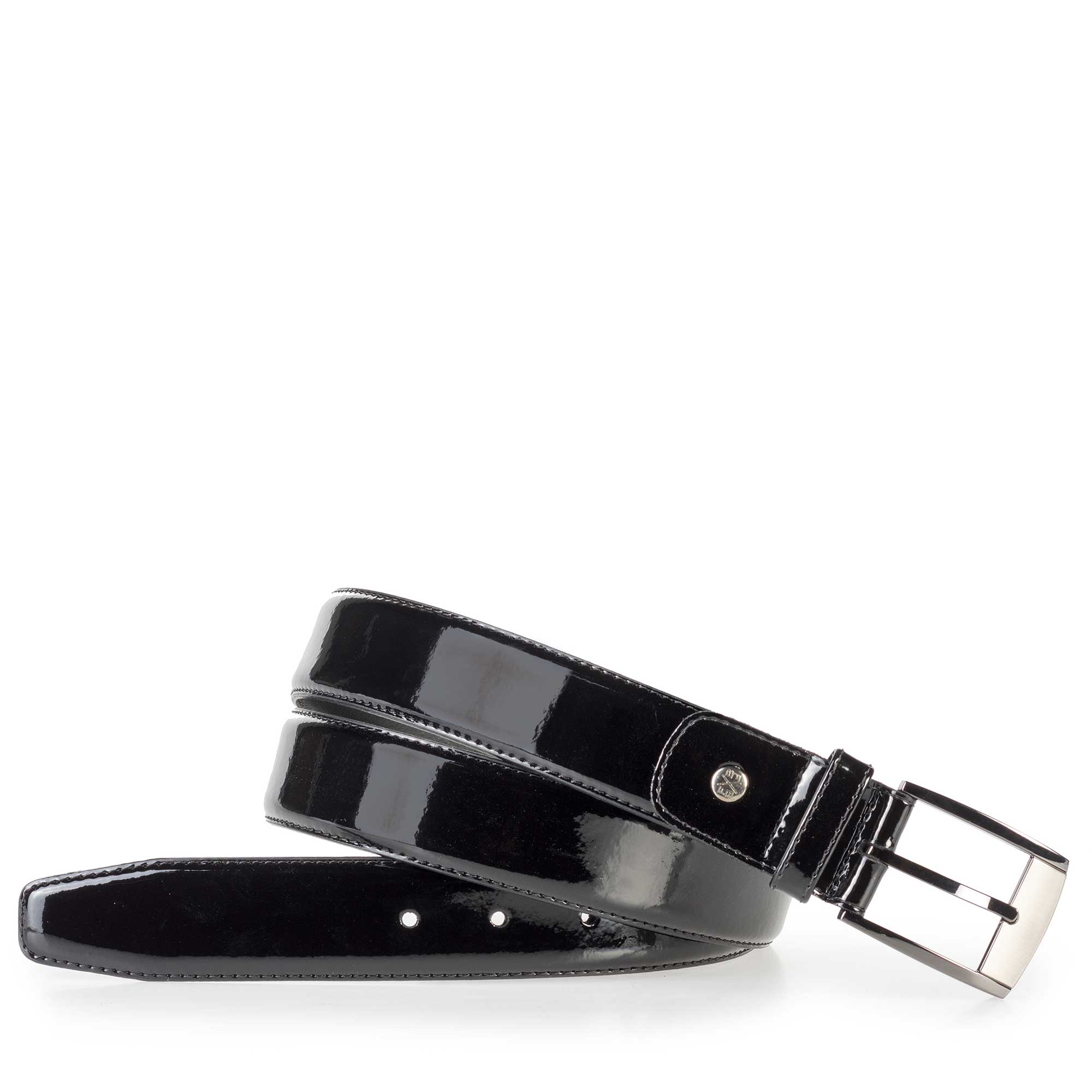 75183/10 - Zwarte lakleren riem 75183/10 - Zwarte lakleren riem