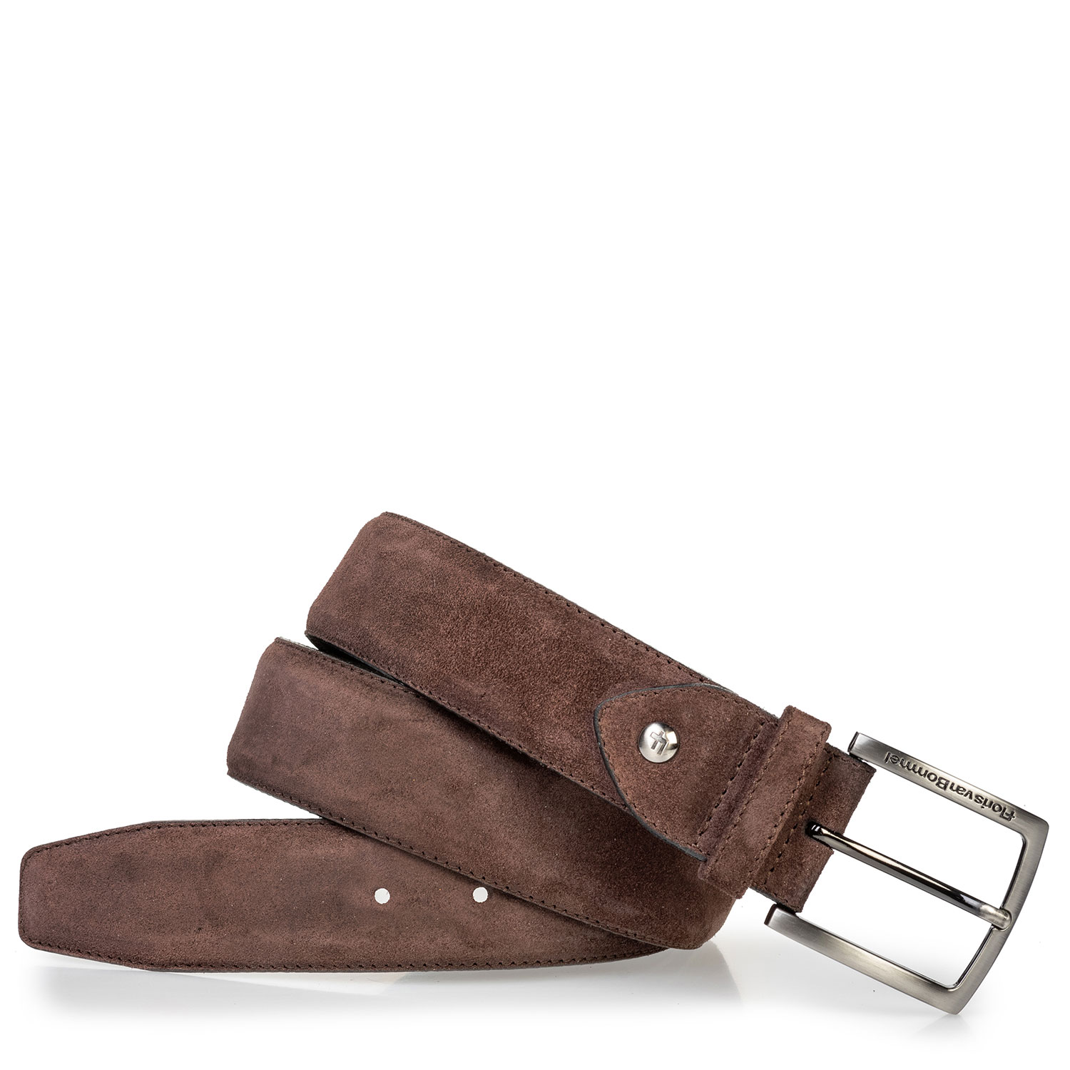 75202/97 - Suède riem donkerbruin 75202/97 - Suède riem donkerbruin