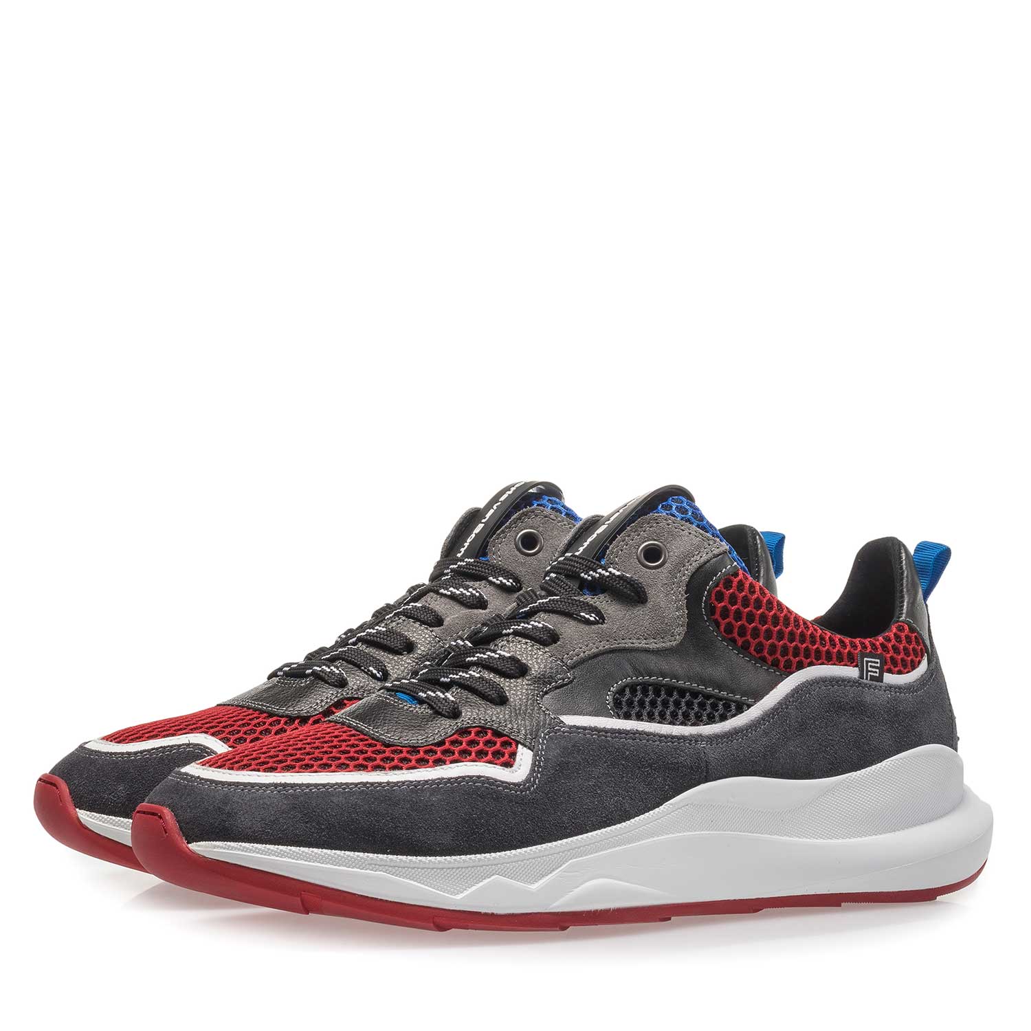 16269/08 - Donkergrijze suède sneaker 16269/08 - Donkergrijze suède sneaker