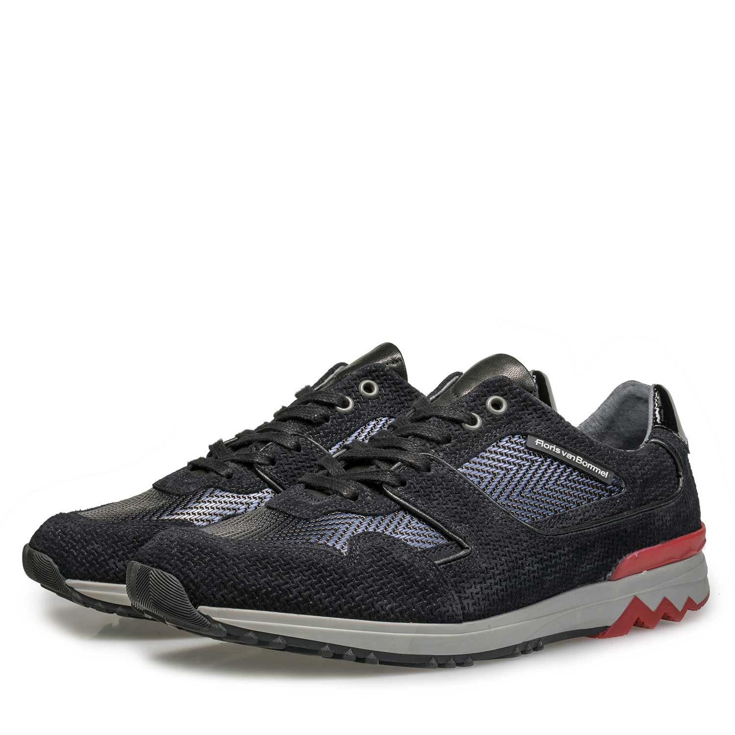 16220/17 - Dark blue sneaker with metallic print 16220/17 - Dark blue sneaker with metallic print