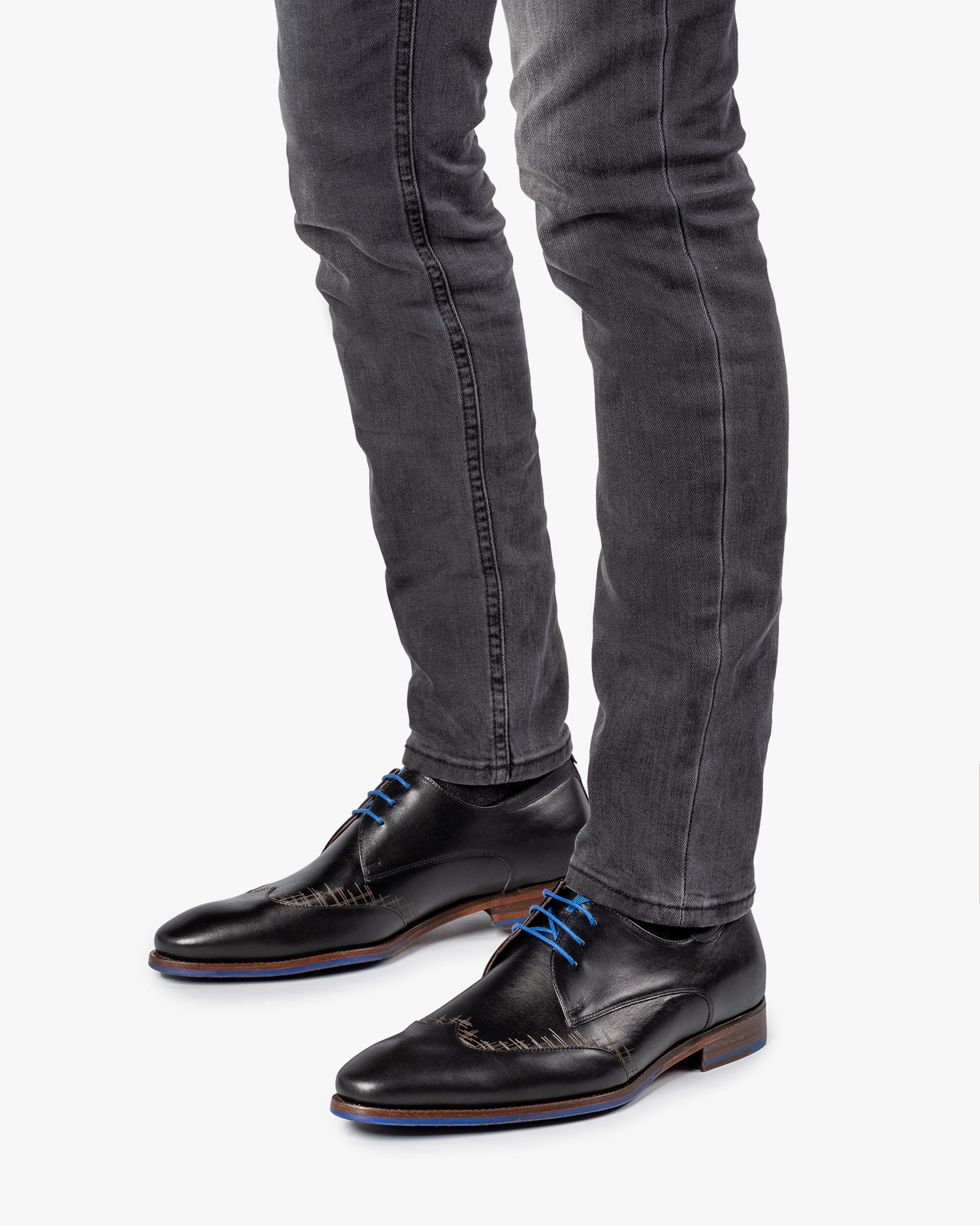 Hitmars Anzugschuhe Herren Derby Schuhe Oxfords Schnürhalbschuhe Männer Klassischer Komfort Businessschuhe Schnürschuhe Schwarz N1 EU43