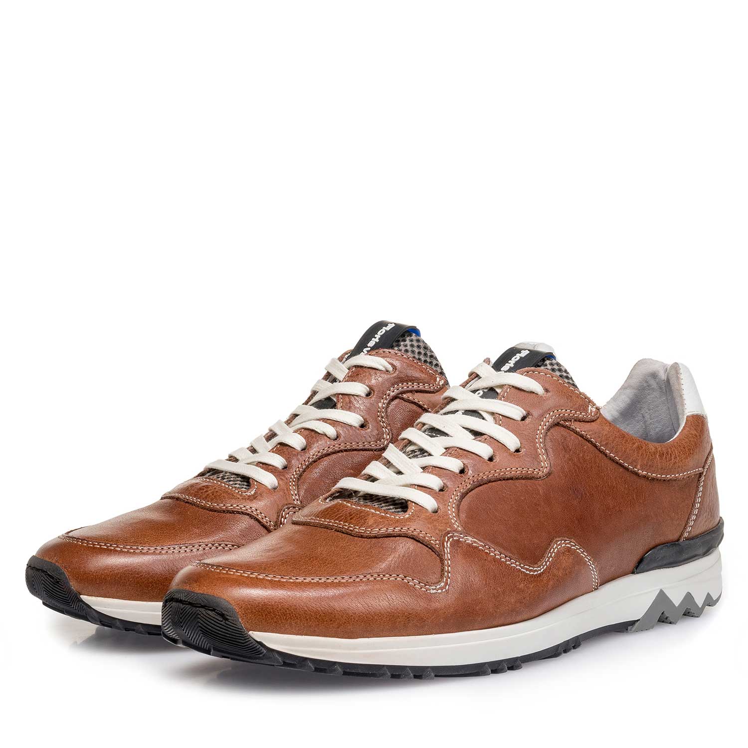 16238/08 - Leren sneaker cognac 16238/08 - Leren sneaker cognac