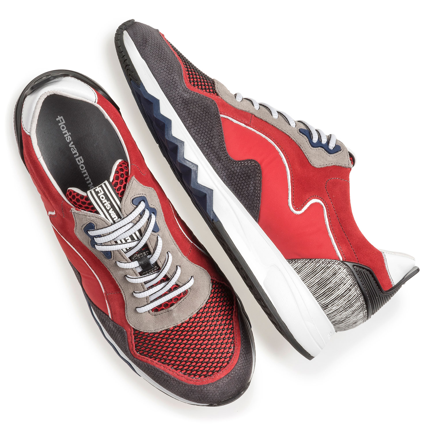 16092/16 - Rode suède sneaker 16092/16 - Rode suède sneaker