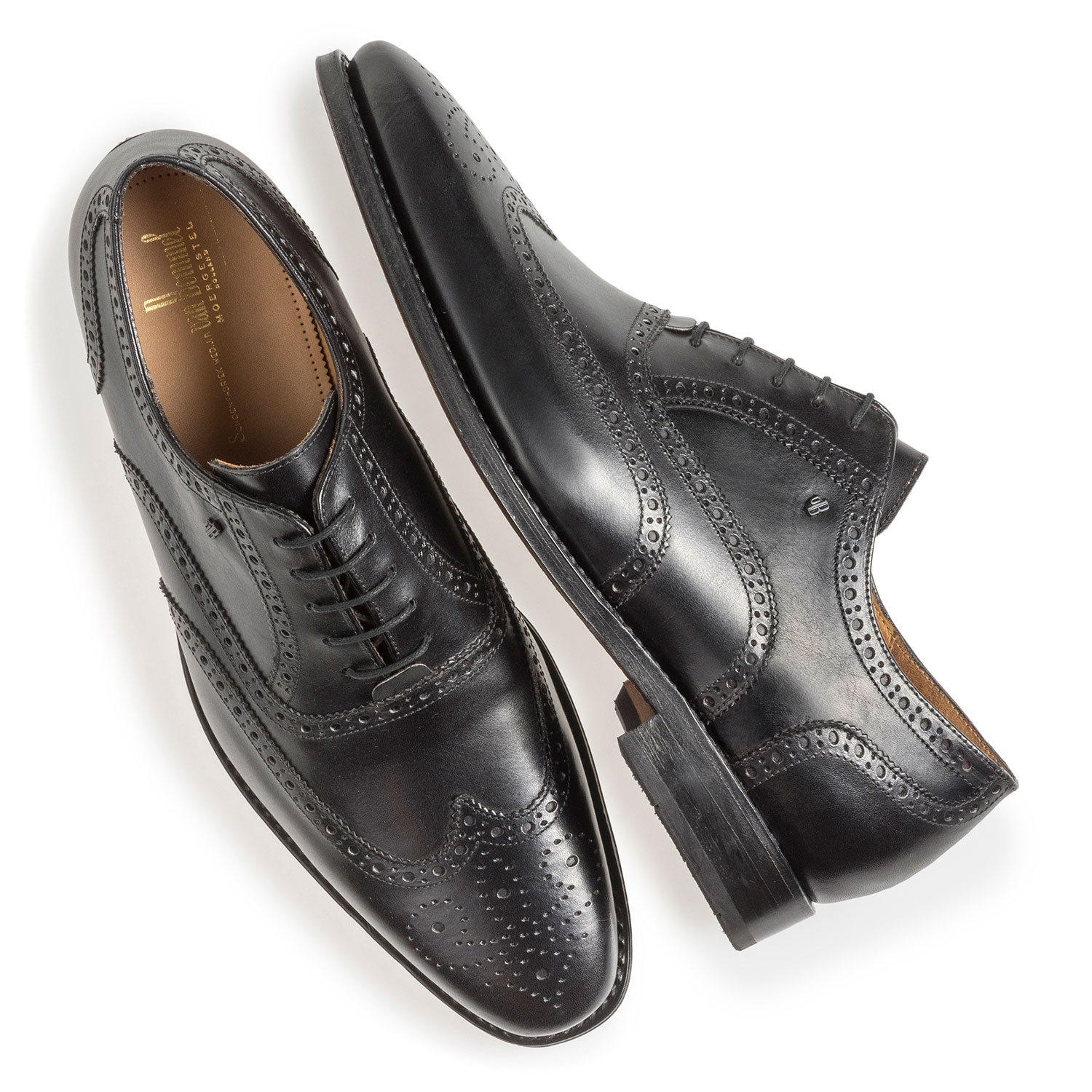19125/01 - Zwarte kalfsleren brogue 19125/01 - Zwarte kalfsleren brogue