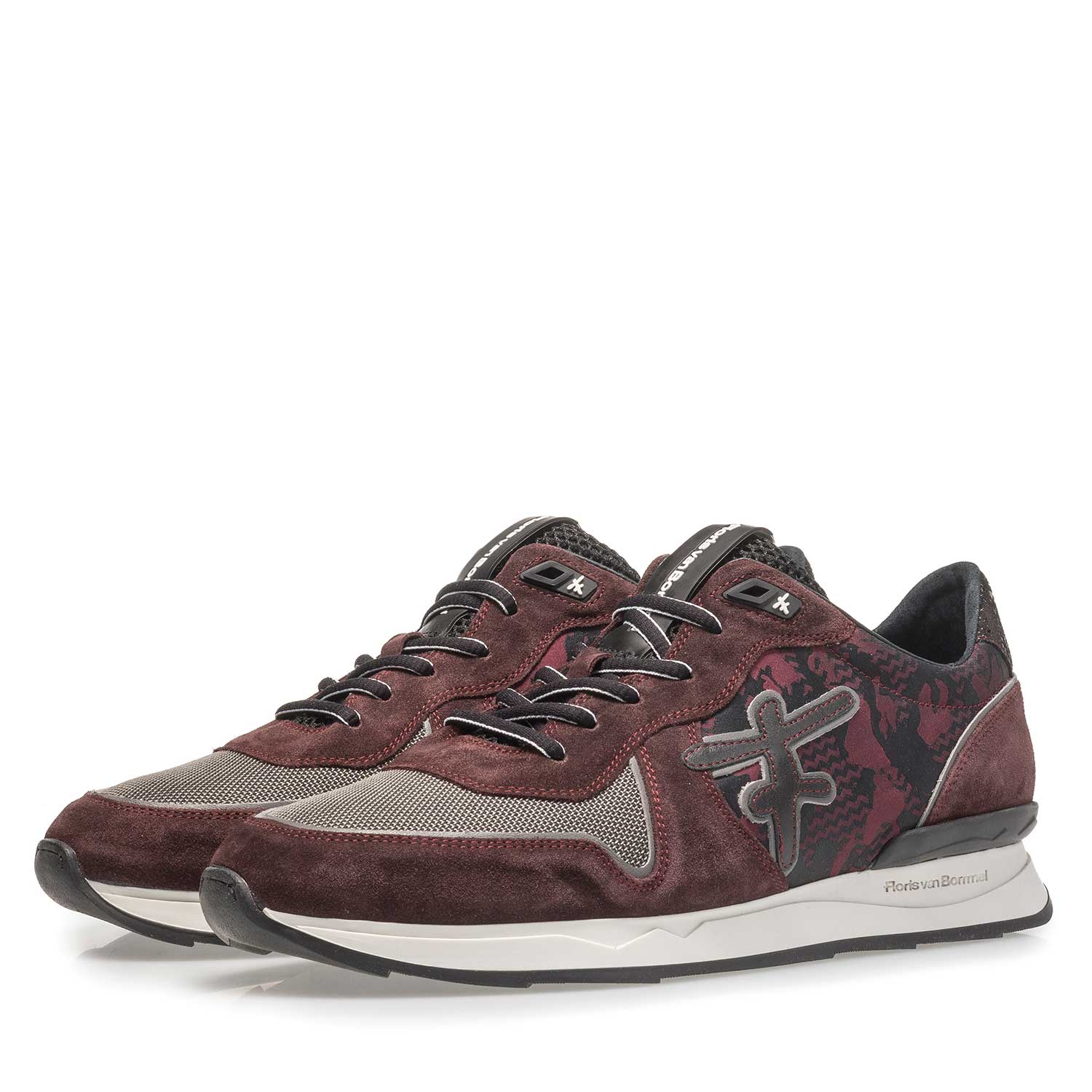16246/23 - Rode suède sneaker 16246/23 - Rode suède sneaker