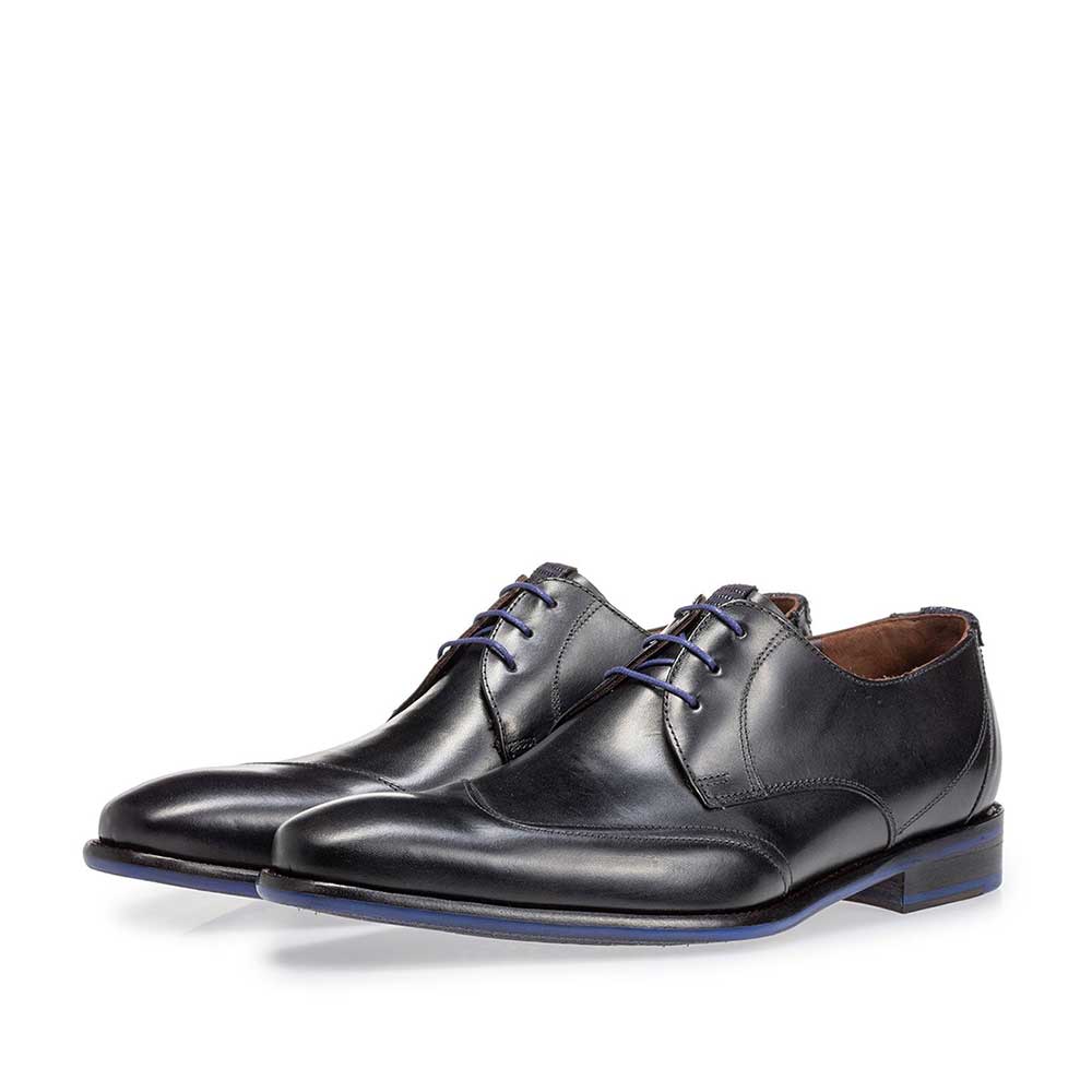 18133/01 - Veterschoen zwart kalfsleer 18133/01 - Veterschoen zwart kalfsleer