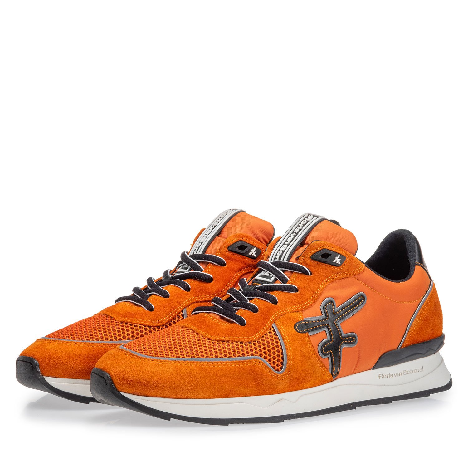 16284/02 - Sneaker orange suede leather 16284/02 - Sneaker orange suede leather